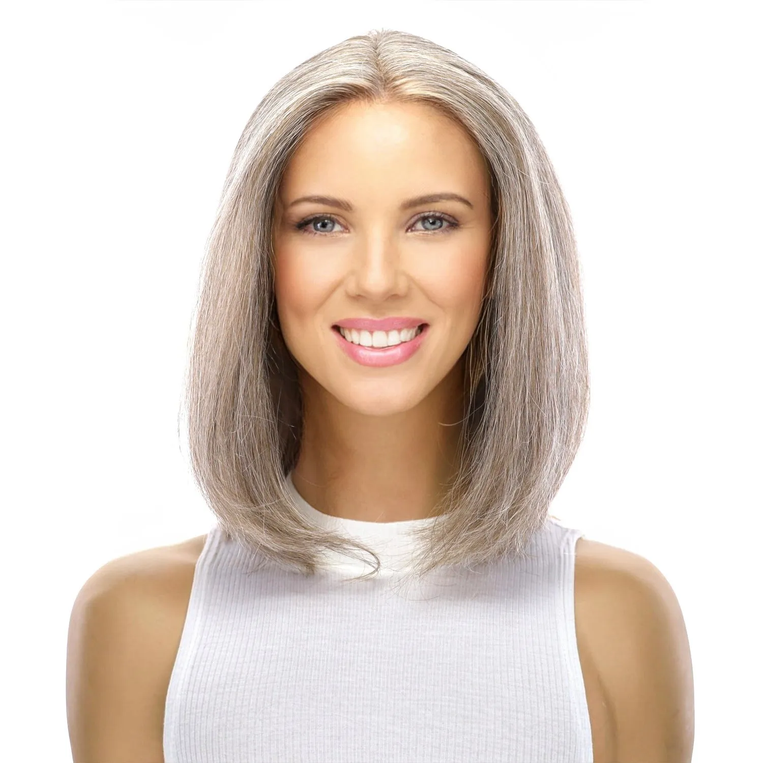 12" Divine Lace Top Wig Champagne Grey