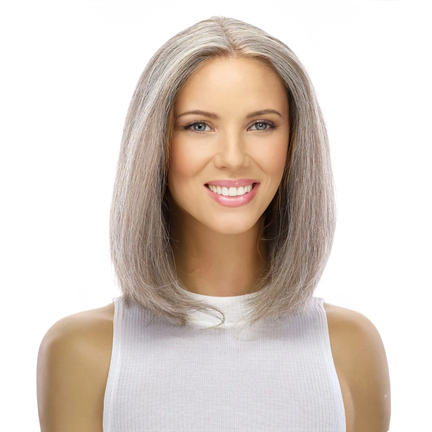 12" Divine Lace Top Wig Champagne Grey