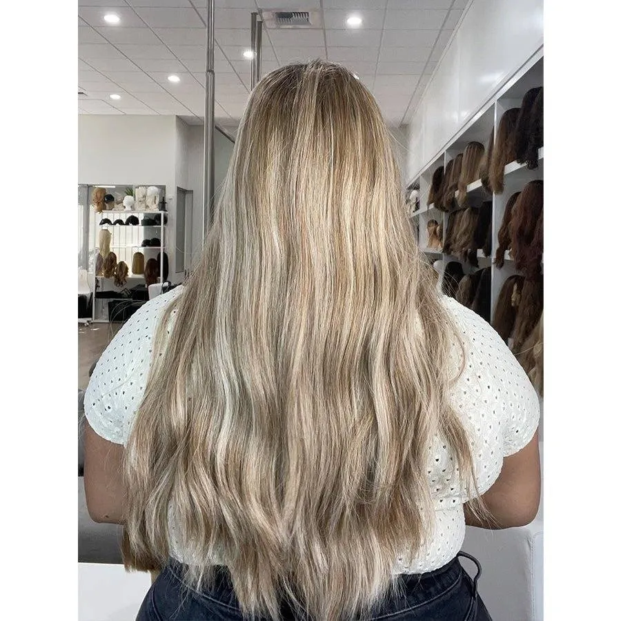 24" Divine Lace Top Wig Ashy Blonde w/ Highlights