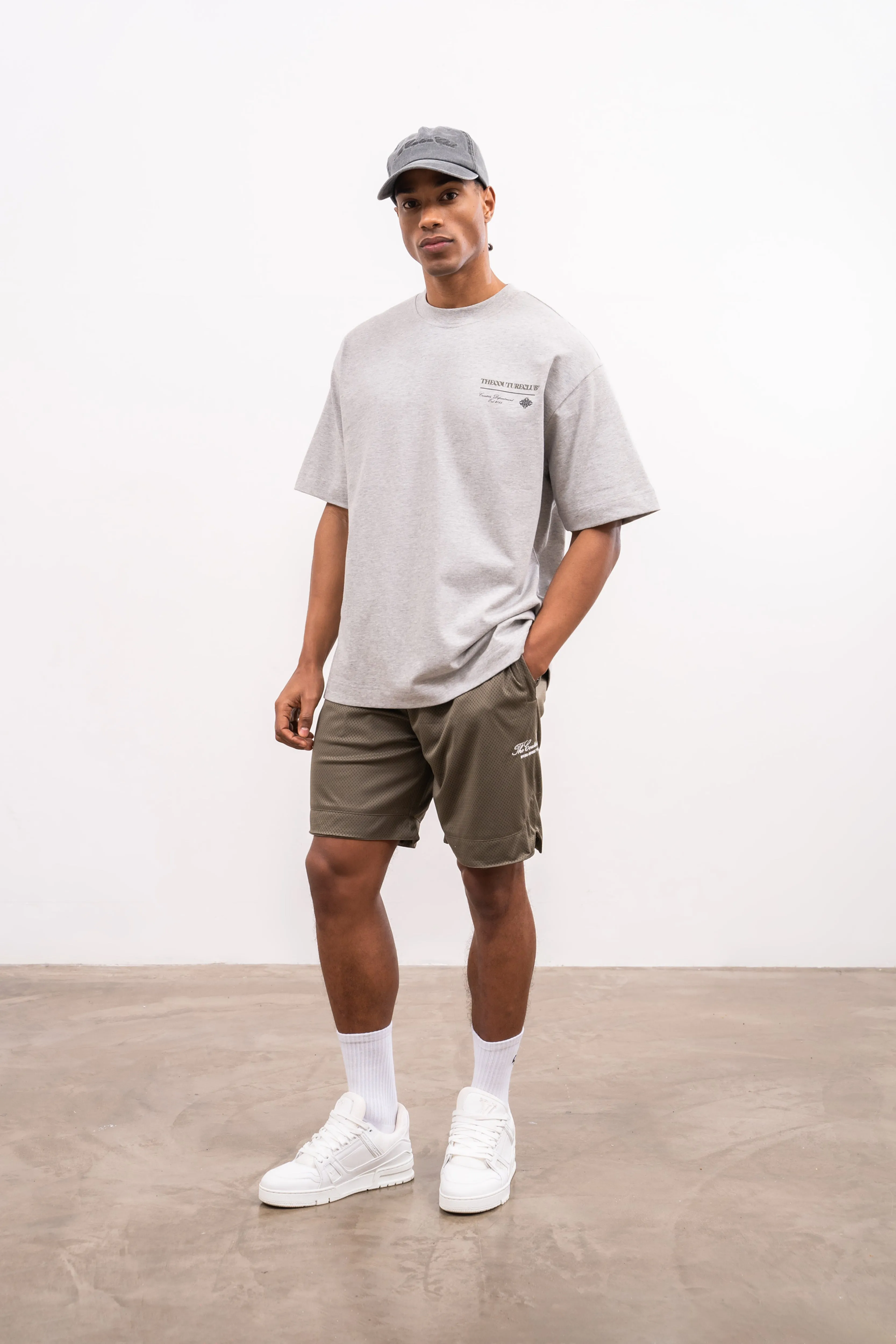 AIRTEX PANELLED SHORTS - KHAKI