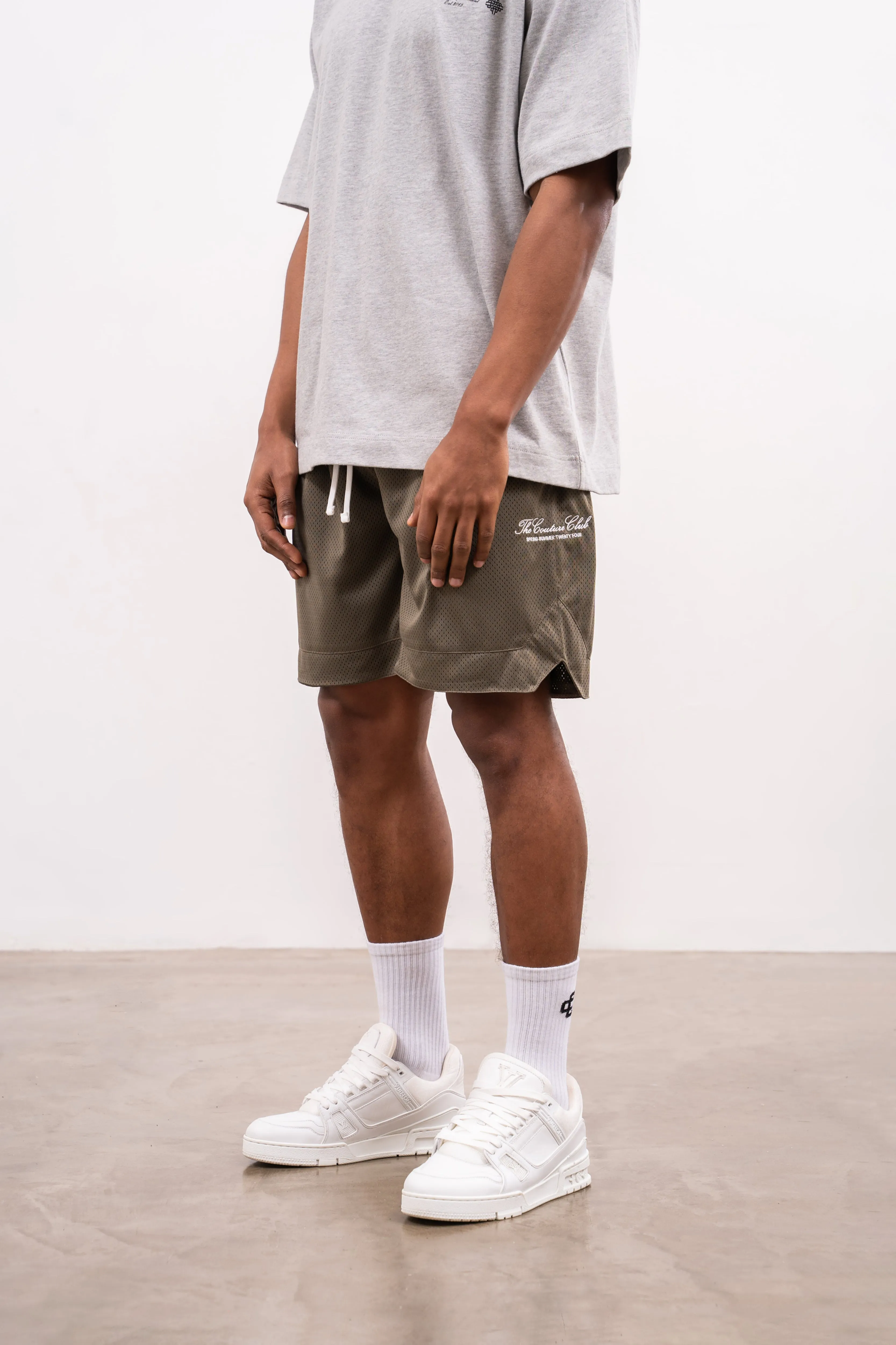 AIRTEX PANELLED SHORTS - KHAKI
