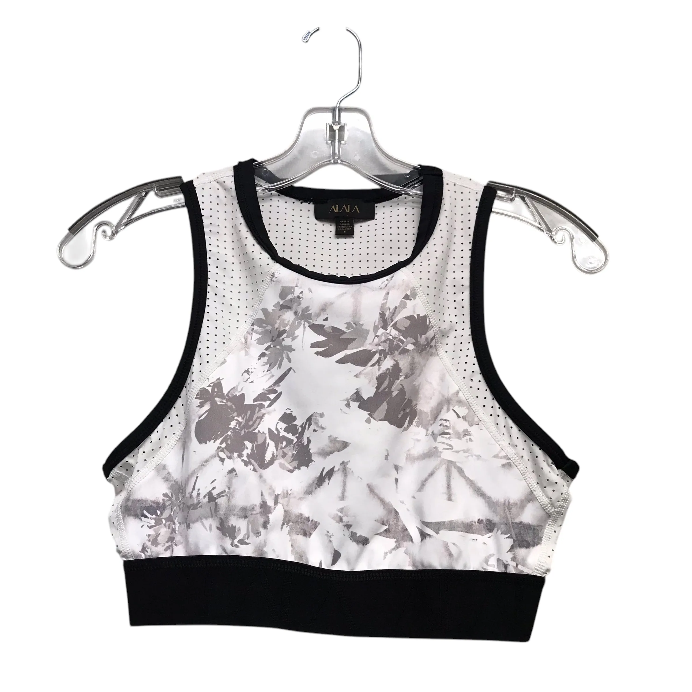 Athletic Bra By Alala In Black & White, Size:S