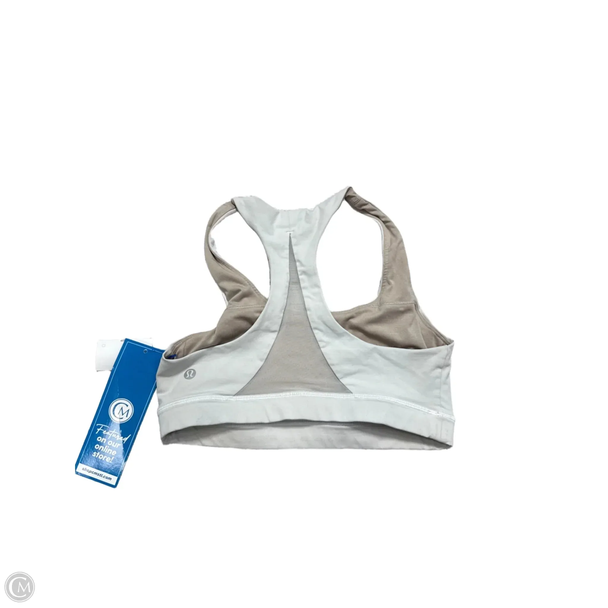 Athletic Bra By Lululemon In White, Size: S/6