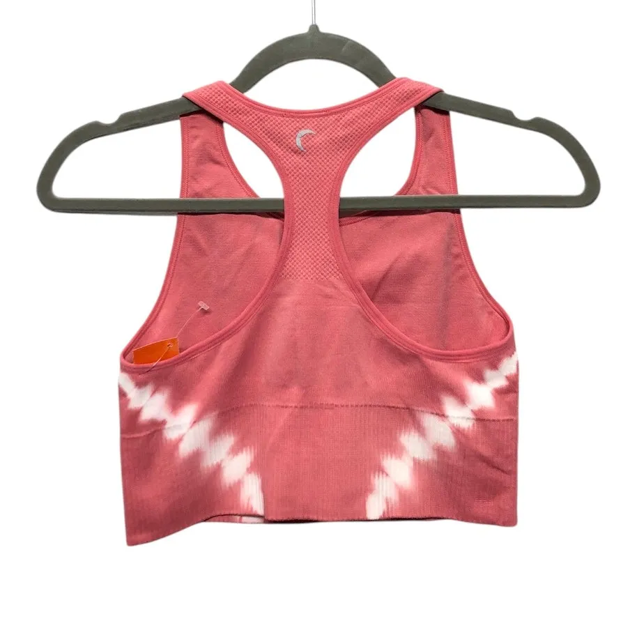 ATHLETIC BRA by ZYIA In PINK & WHITE. Size: S