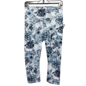 Athletic Capris By Fabletics In Blue & White. Size:M