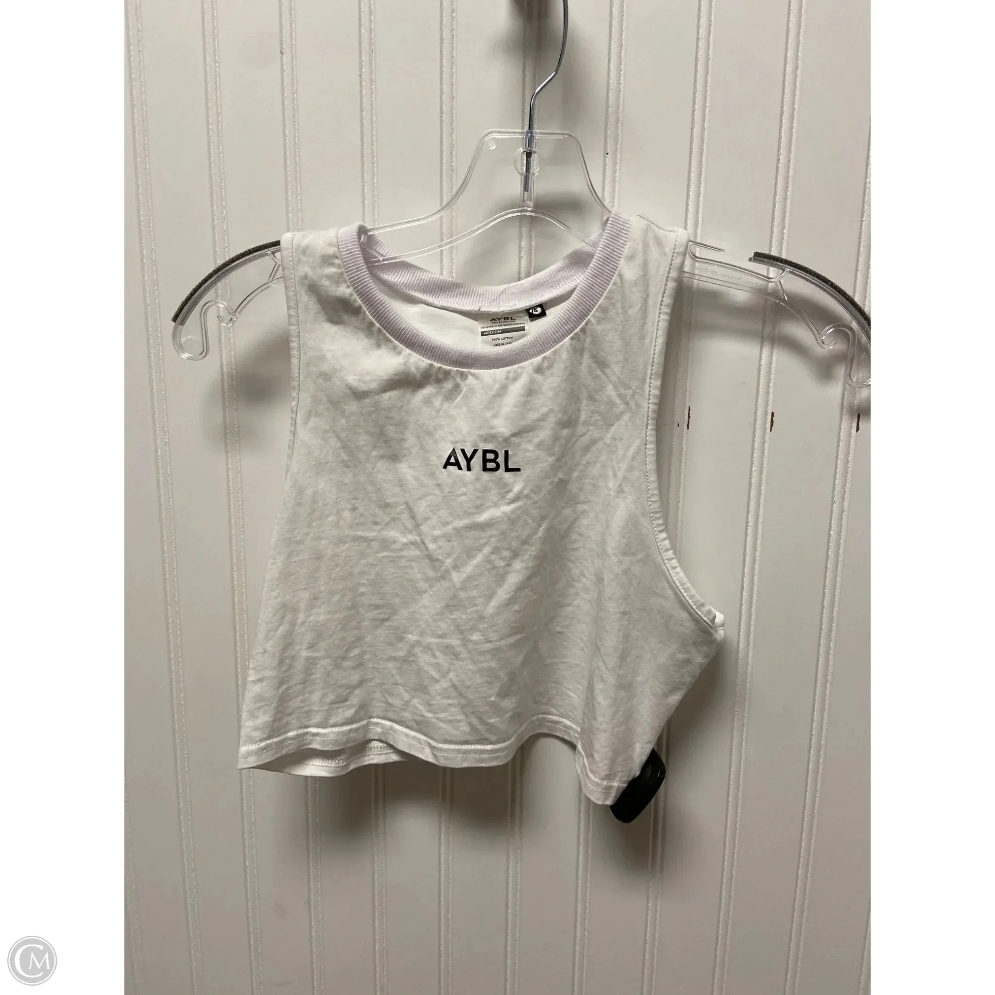 Athletic Tank Top By Cmb In White, Size: M