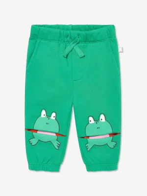 Baby Boys Frog Joggers in Green