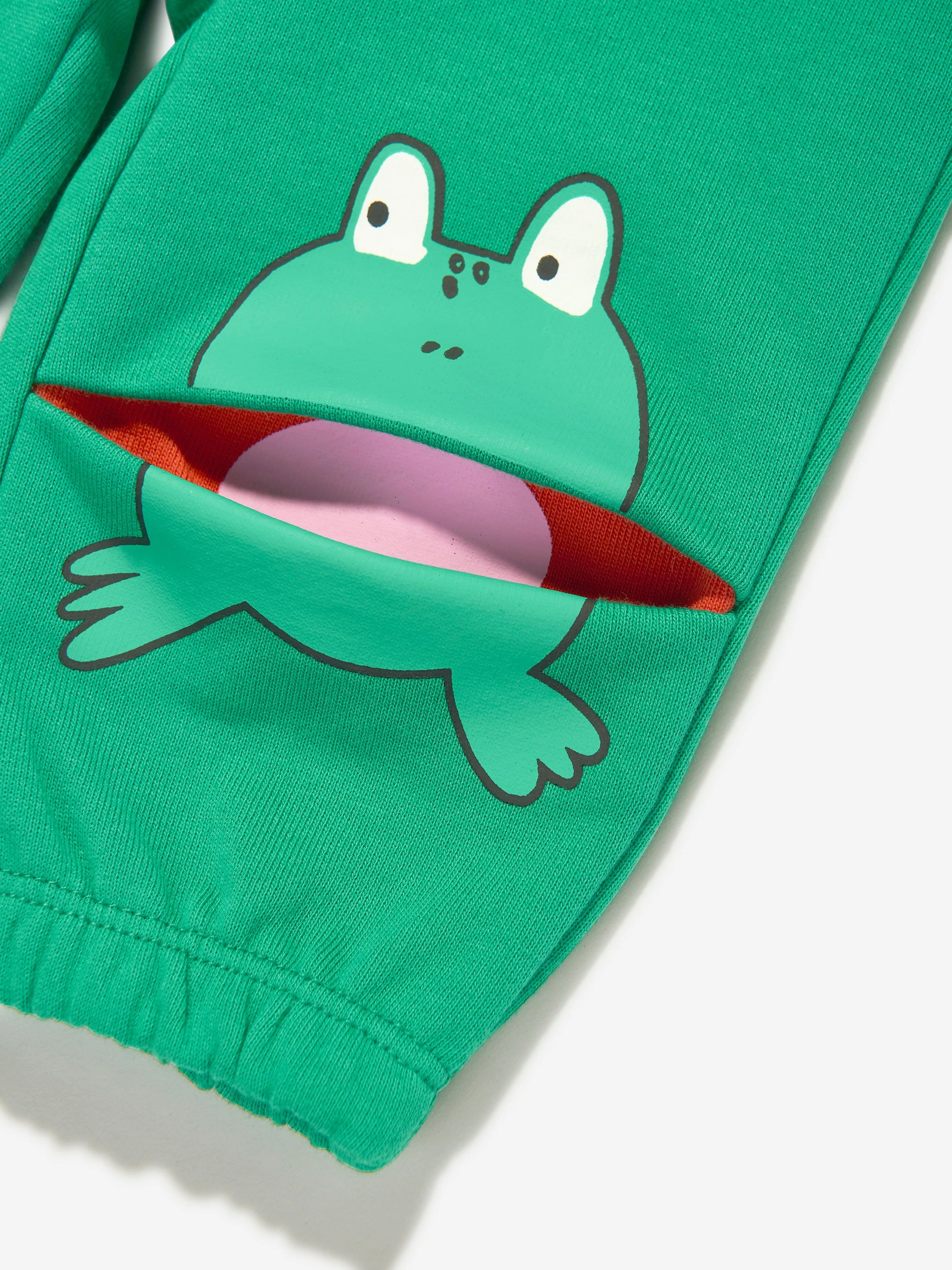 Baby Boys Frog Joggers in Green