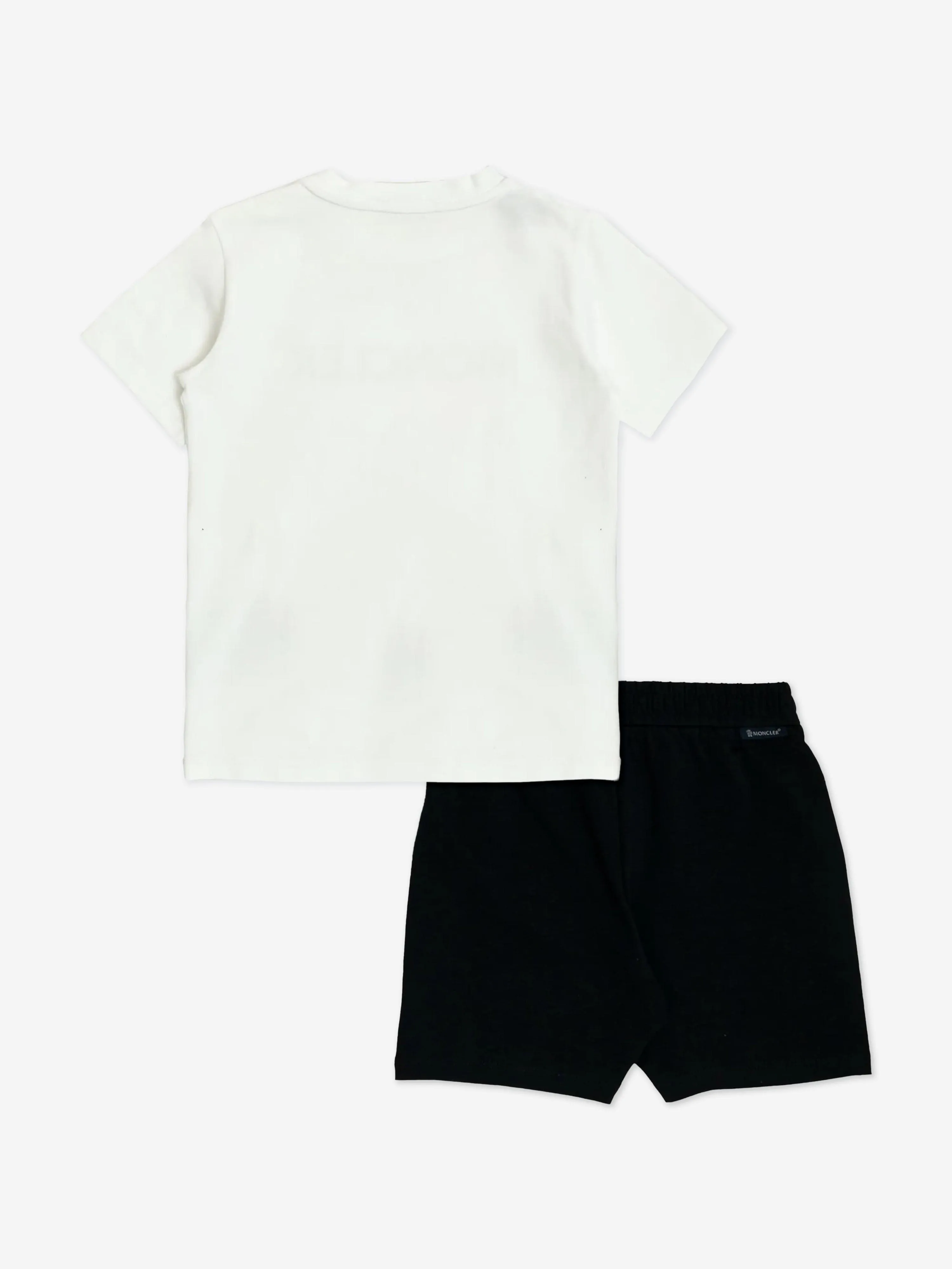 Baby Boys Logo Short Set in White