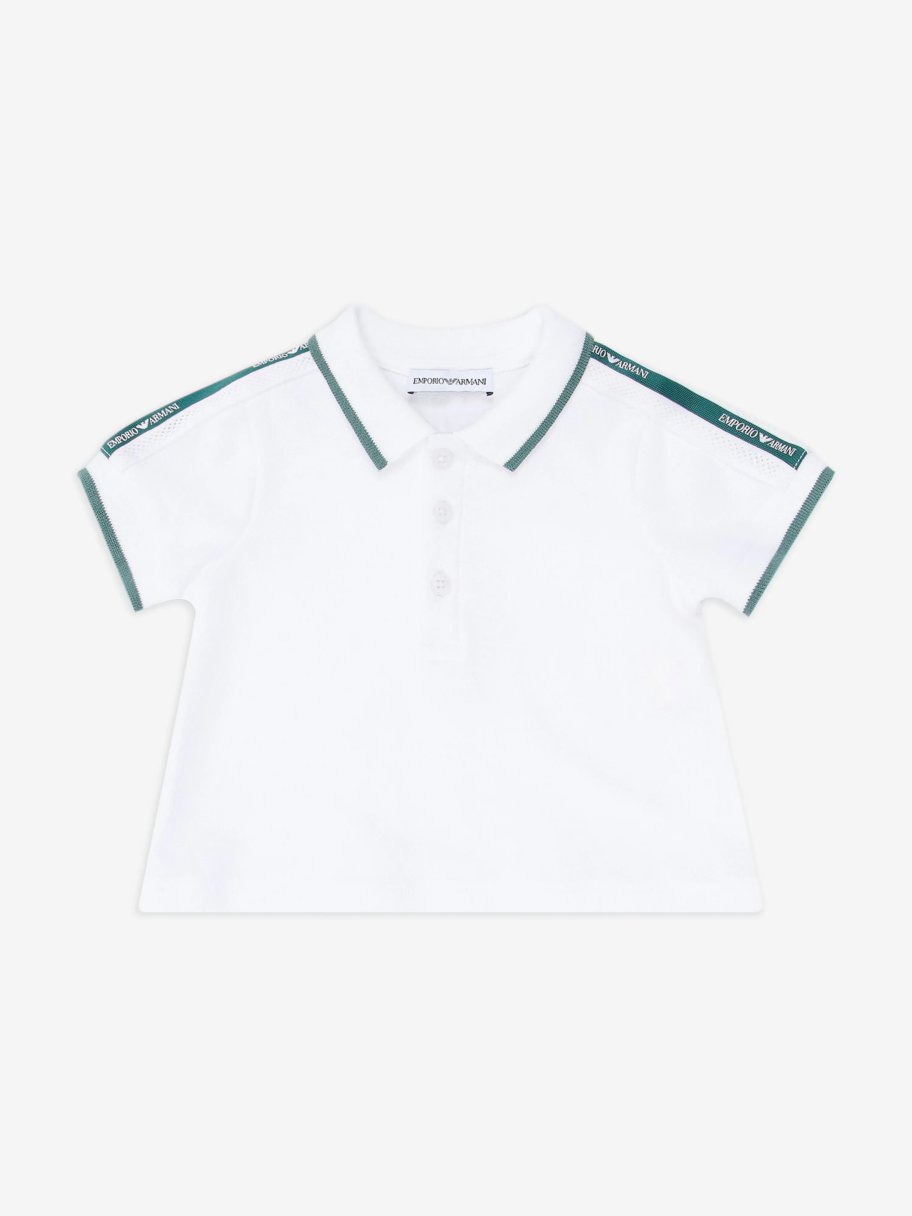 Baby Boys Logo Tape Short Set in Green