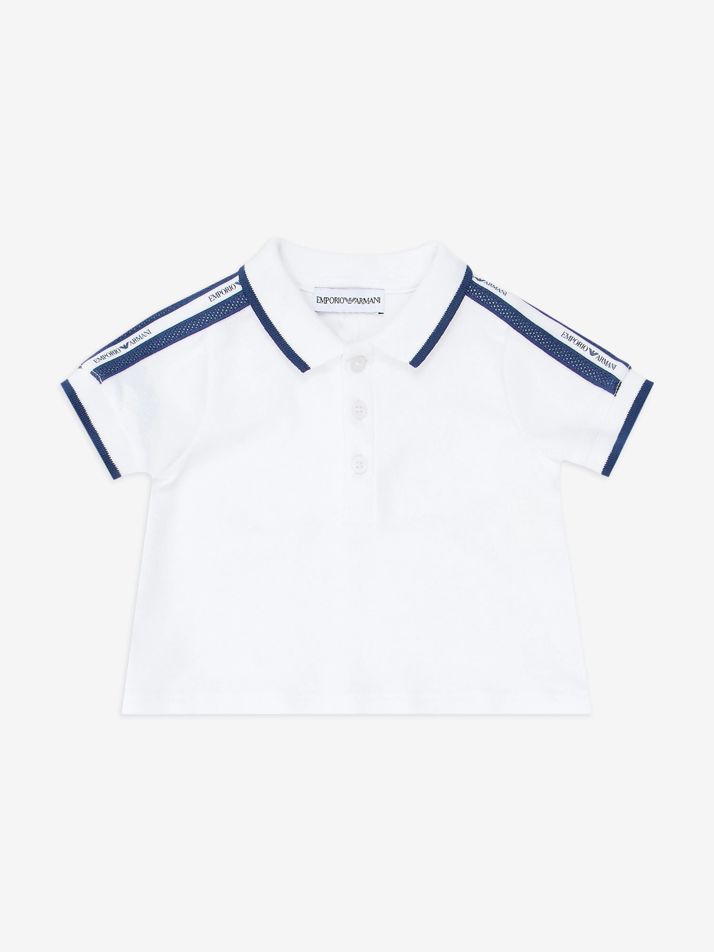 Baby Boys Logo Tape Short Set in Navy