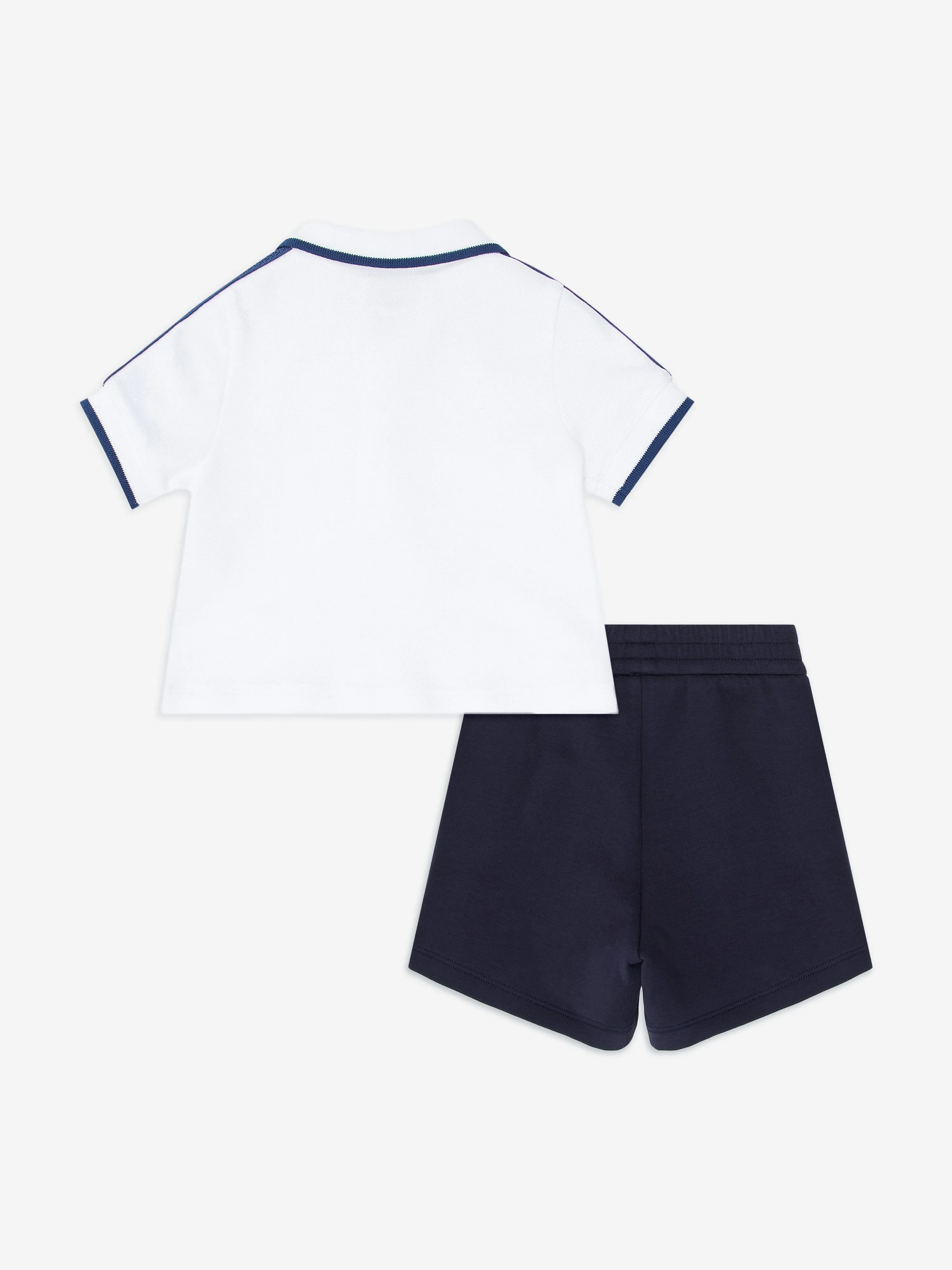 Baby Boys Logo Tape Short Set in Navy
