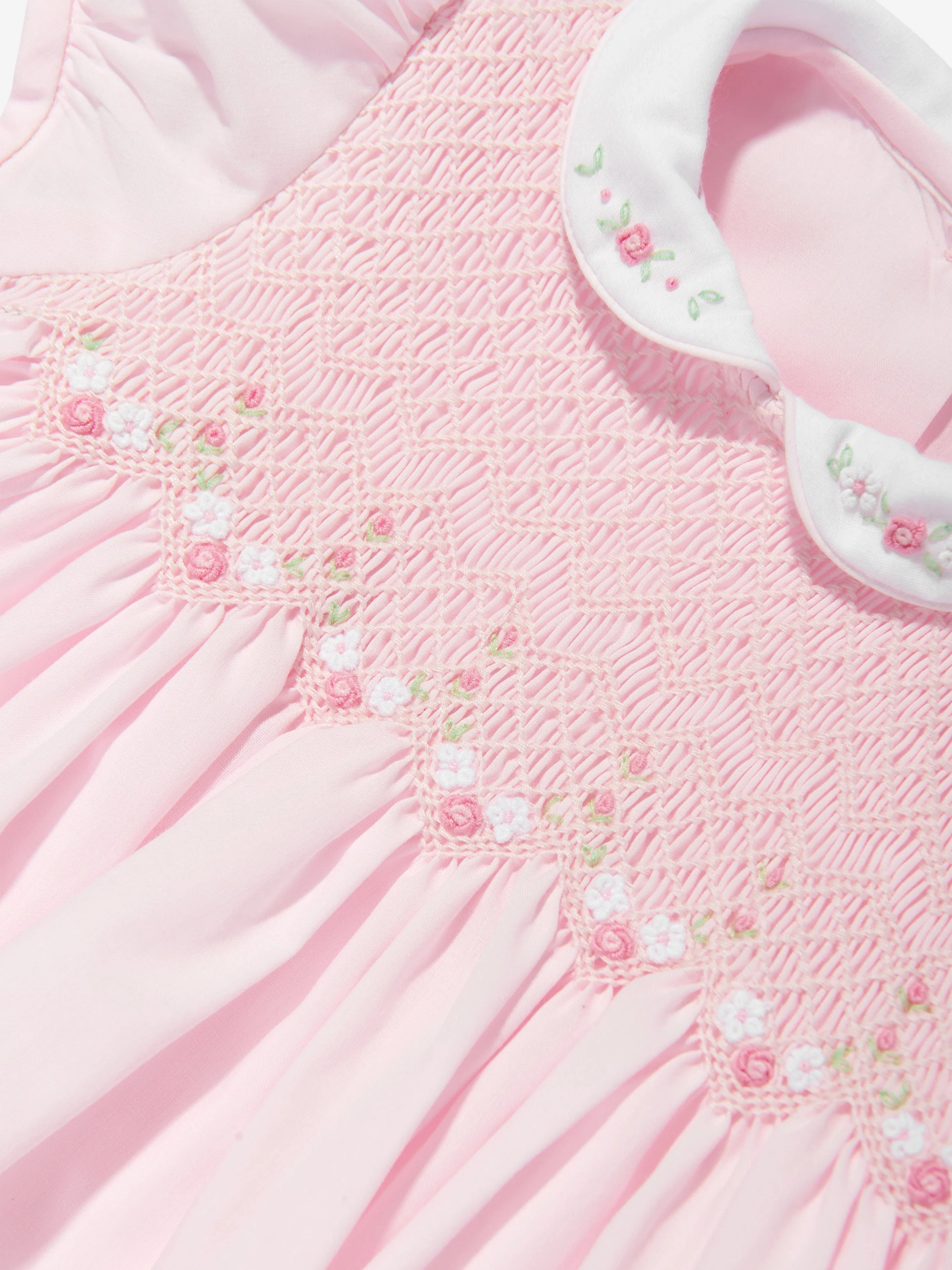 Baby Girls Smocked Dress in Pink