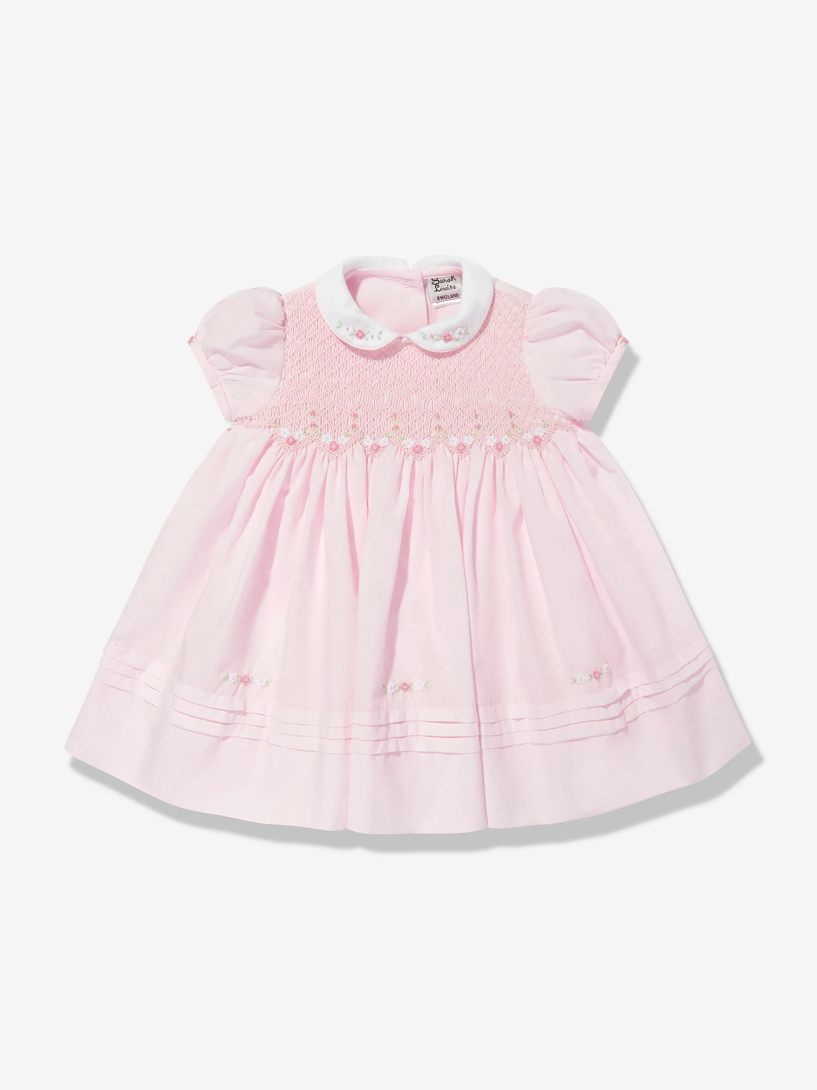 Baby Girls Smocked Dress in Pink