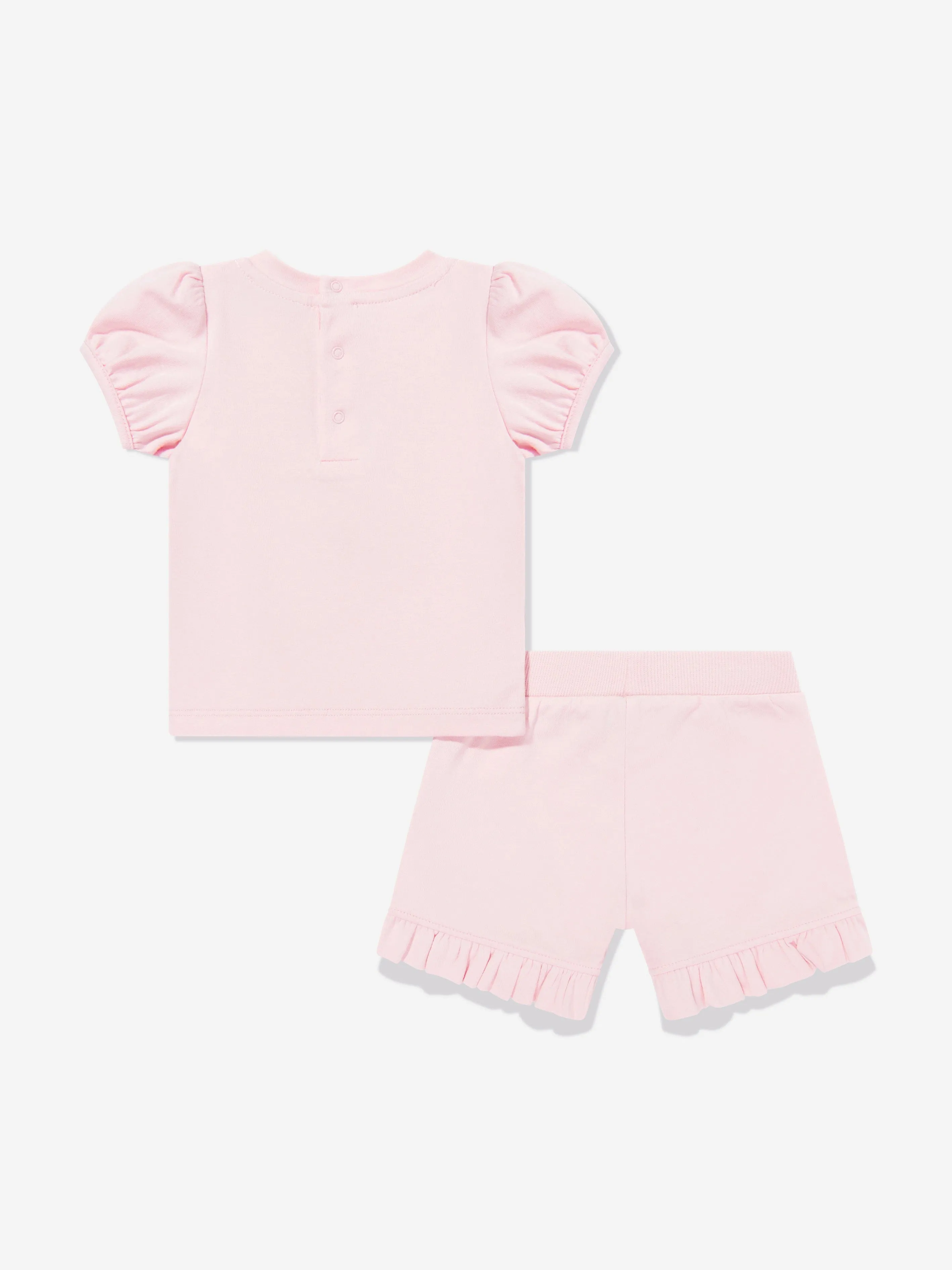 Baby Girls Teddy Bear Short Set in Pink