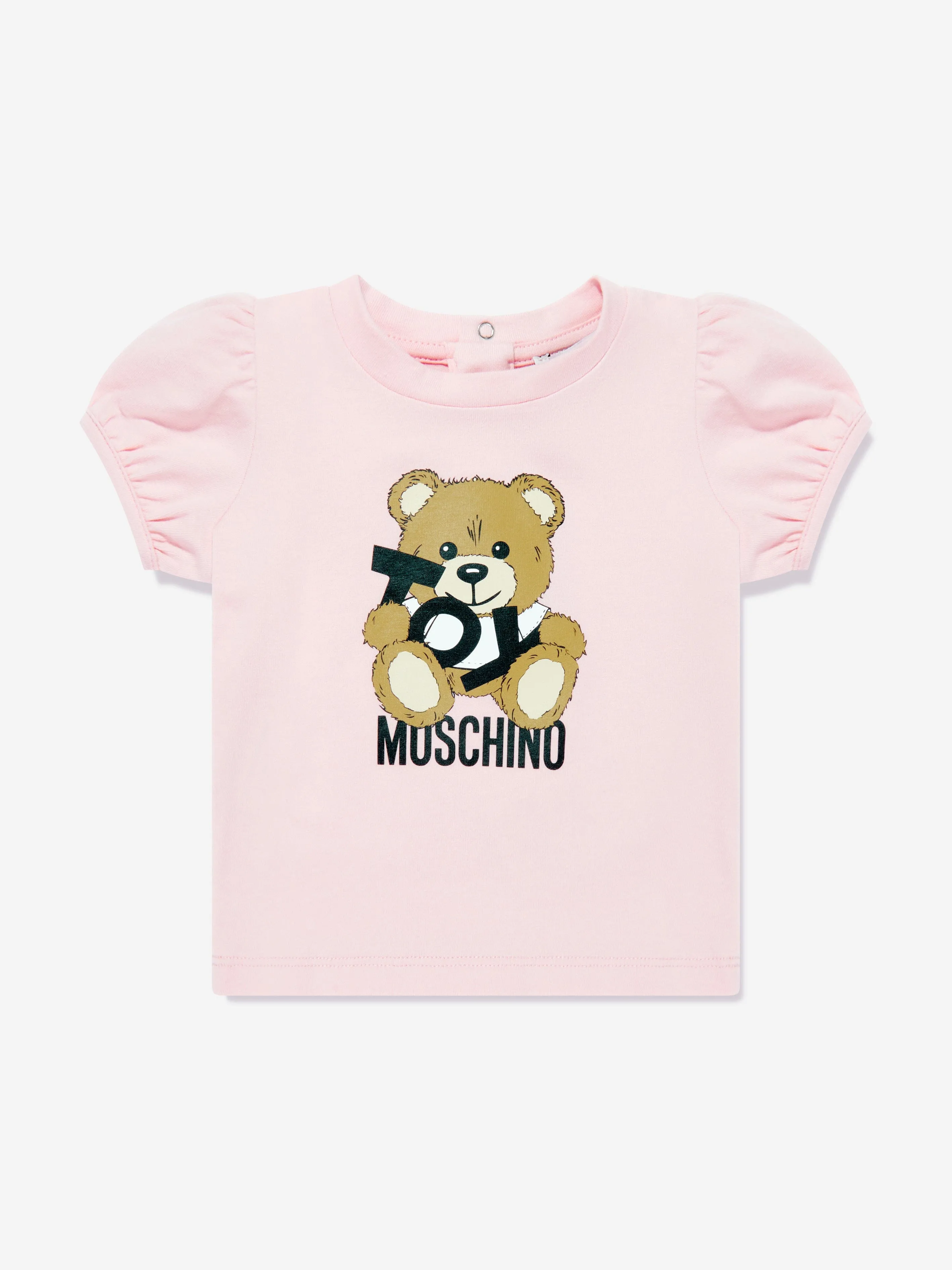 Baby Girls Teddy Bear Short Set in Pink