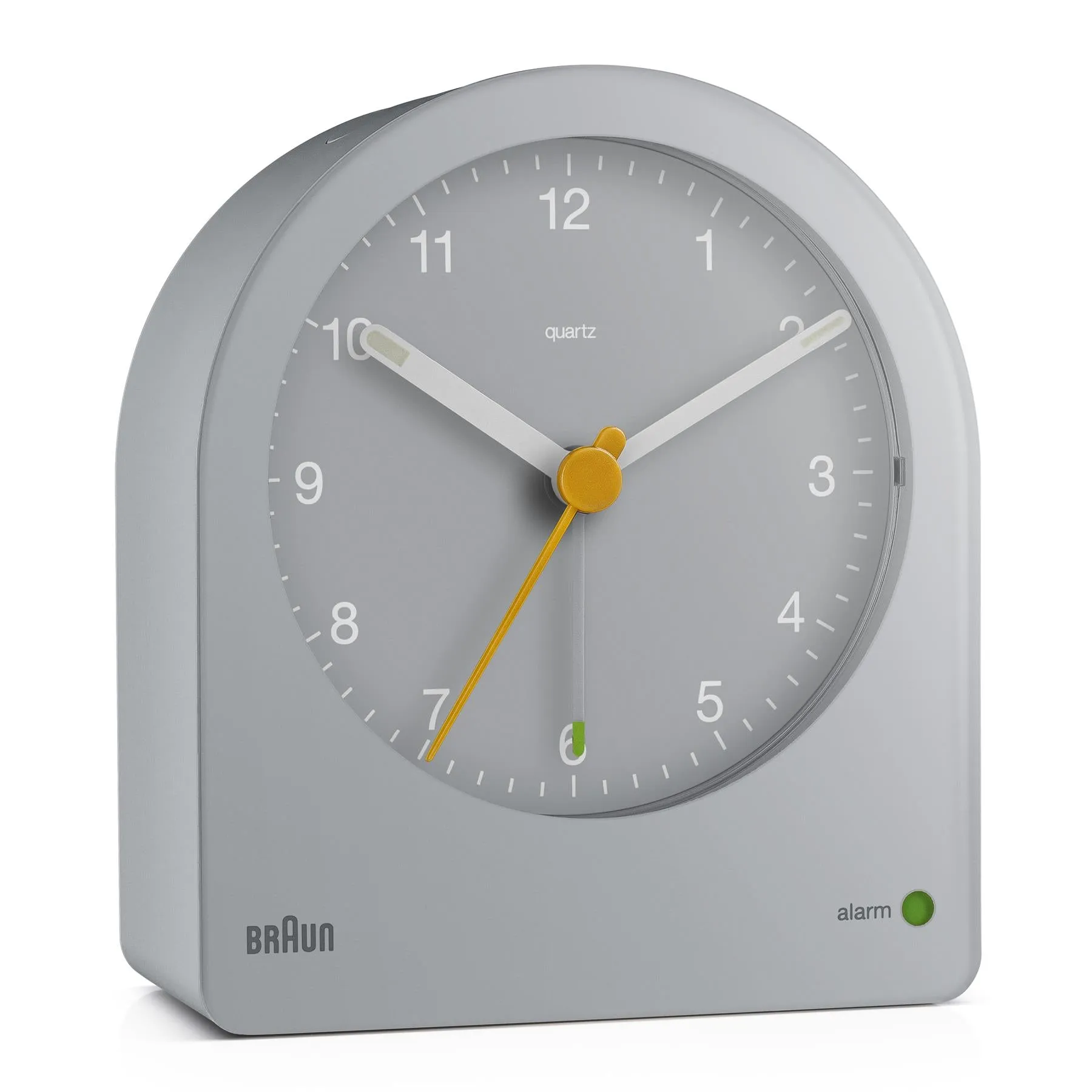 BC22 Braun classic analogue alarm clock - grey