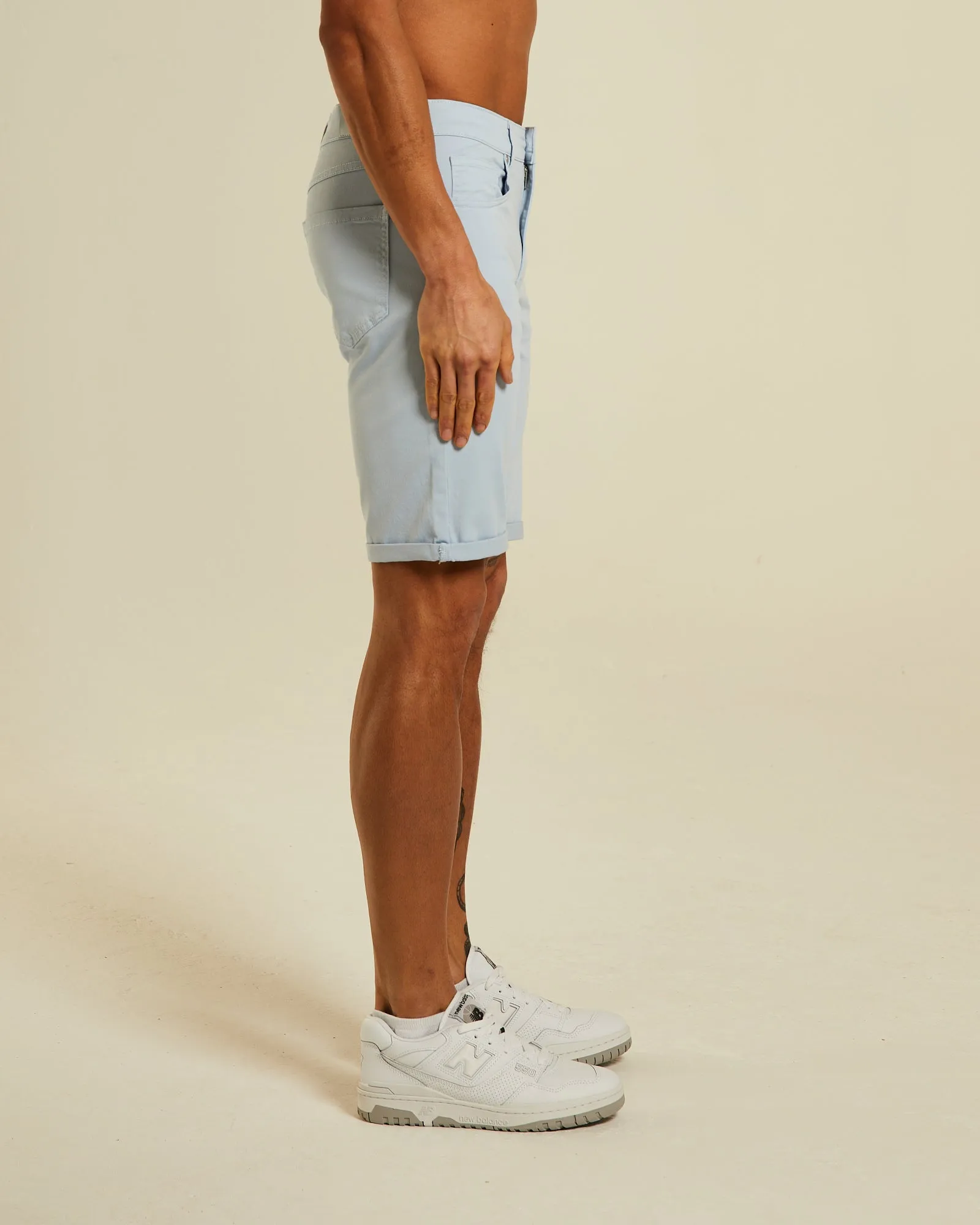 Beck 5 Pocket Short Blue