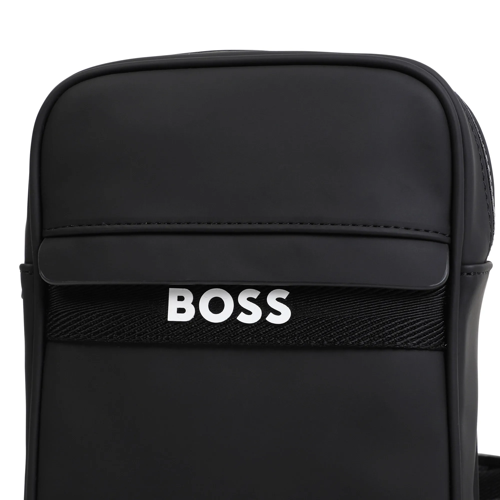 Black Tri-Color Strap Logo Bag