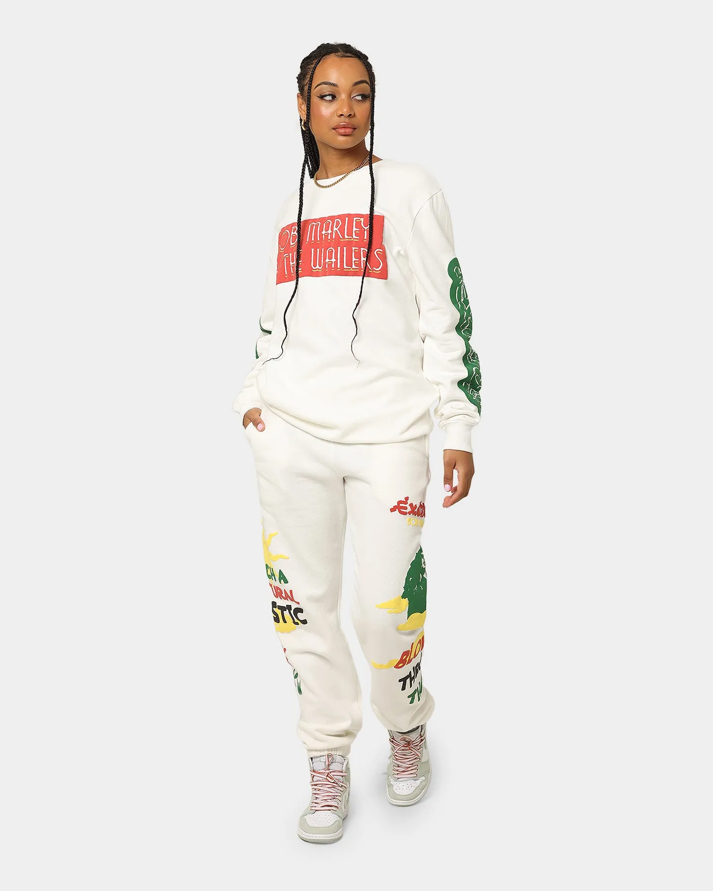 Bob Marley The Wailers Exodus Crewneck Off White
