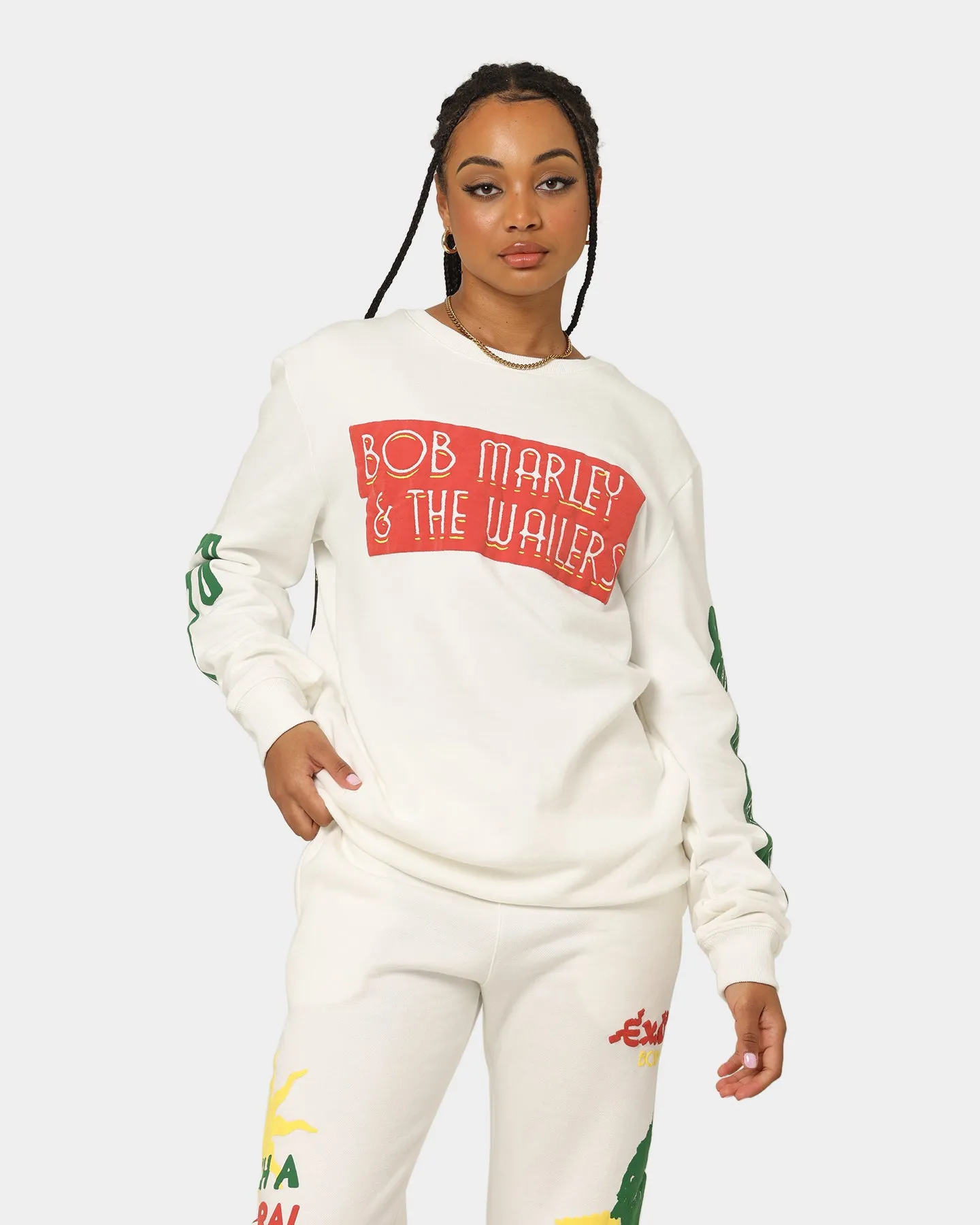 Bob Marley The Wailers Exodus Crewneck Off White