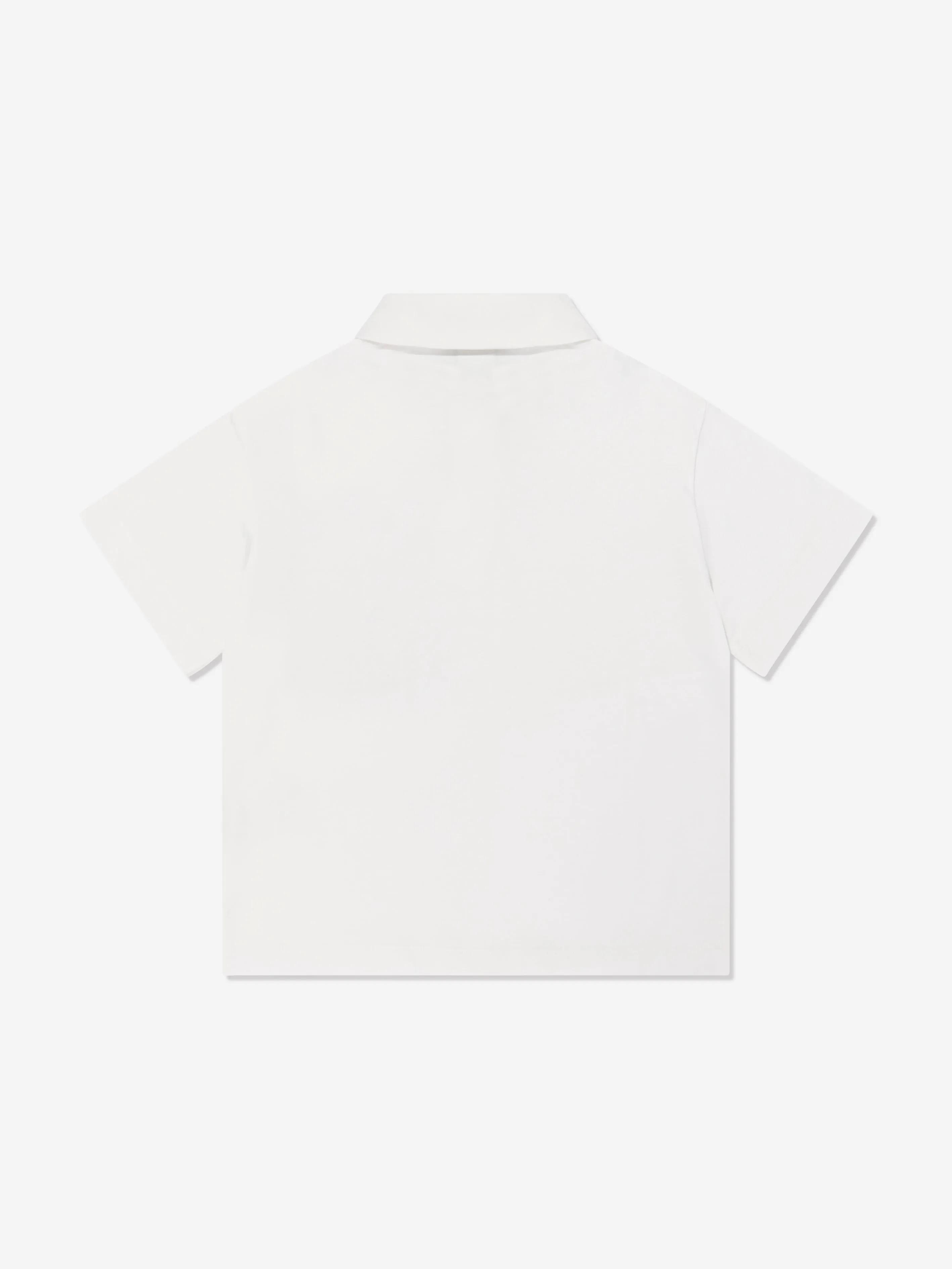 Boys FF Pocket Polo Shirt in White