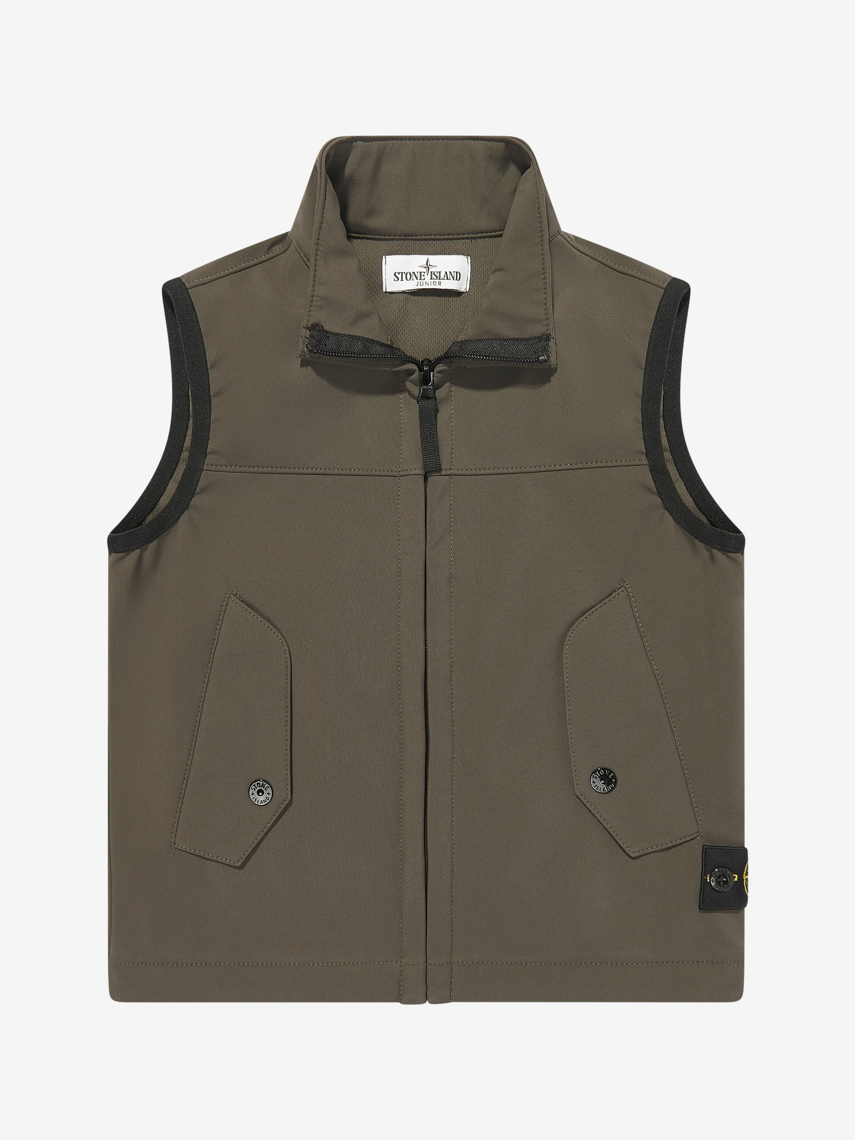 Boys Logo Gilet in Green