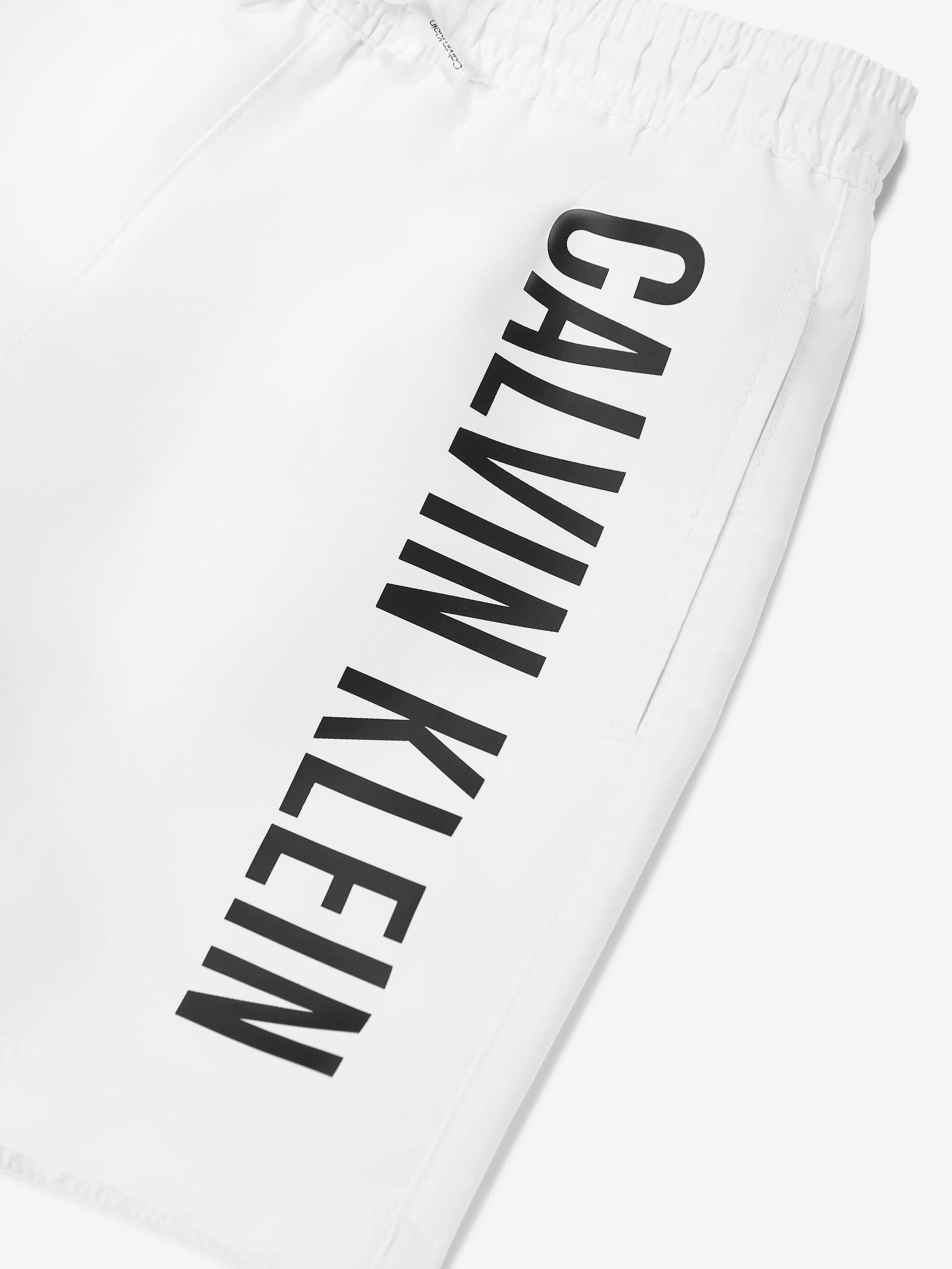 Boys Logo Swim Shorts in White