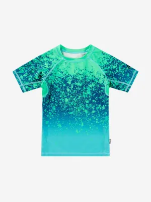 Boys Neptune Splash Rashguard in Blue (UPF50 )