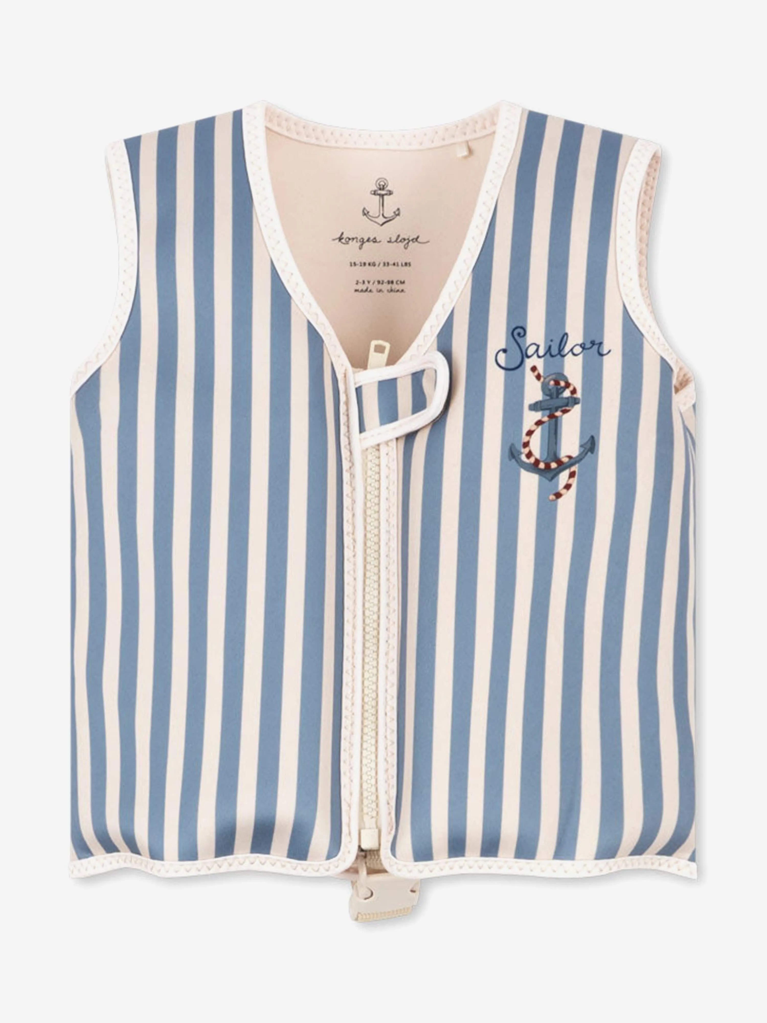 Boys Striped Ellis Swim Vest in Blue