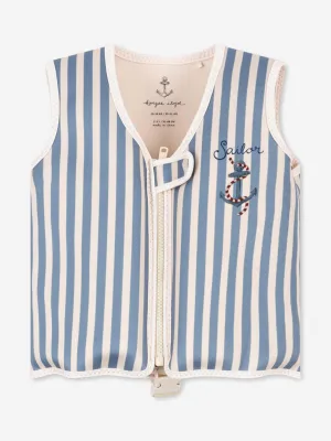 Boys Striped Ellis Swim Vest in Blue