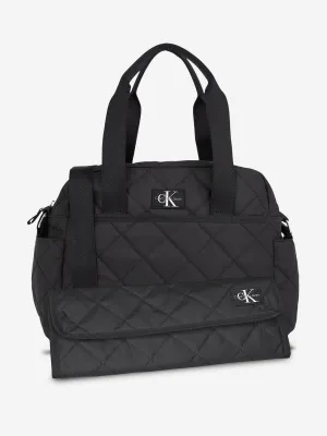 Calvin Klein Baby Quilted Changing Bag in Black (35.5cm)