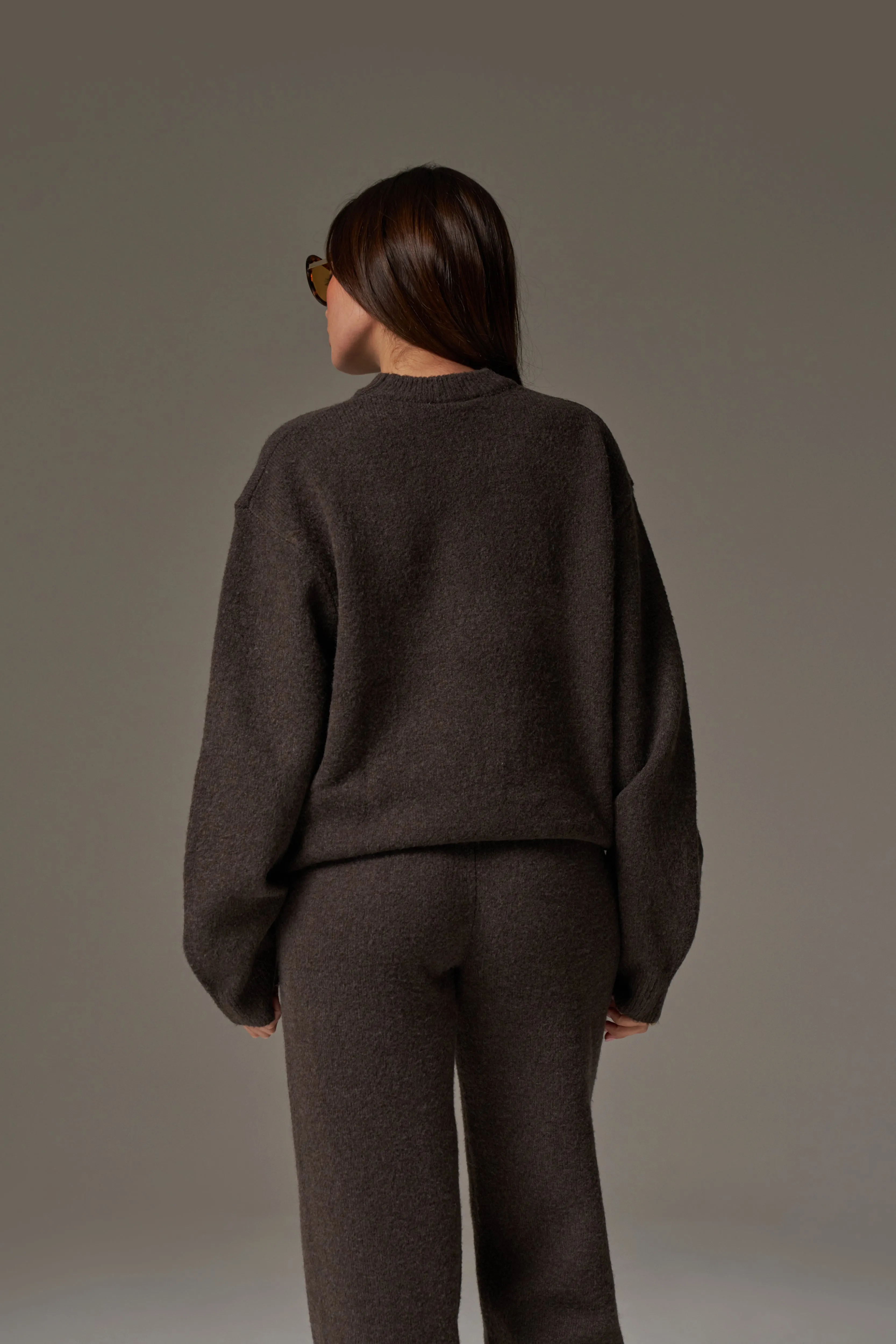 CTRE KNITTED SWEATSHIRT - BROWN