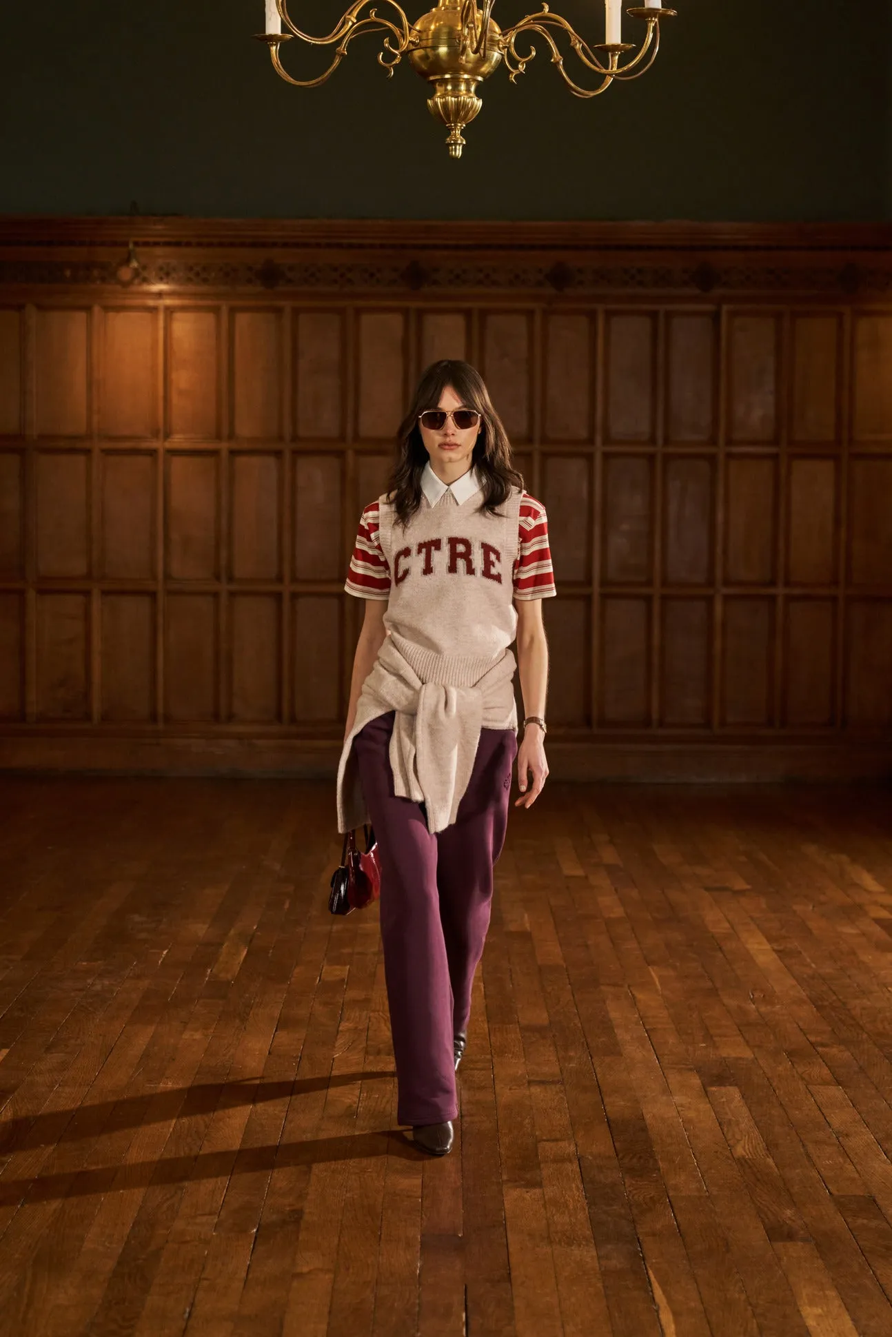 CTRE KNITTED VEST - PINK