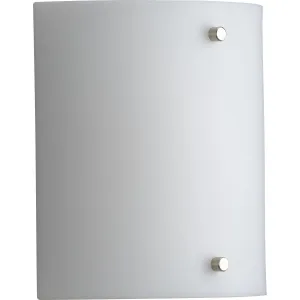Curve LED One-Light White Opal Acrylic Wall Sconce Light