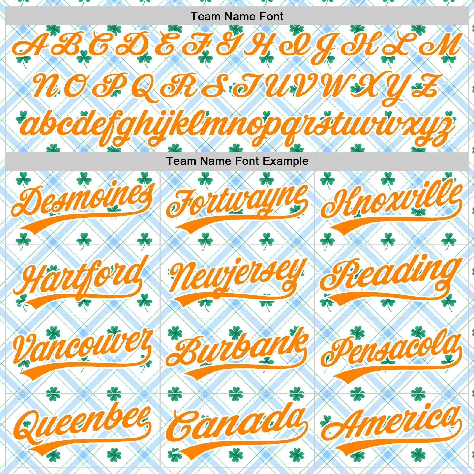 Custom White Bay Orange-Green 3D St. Patrick's Day Shamrock Authentic Baseball Jersey