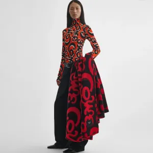 DOODLE TOP | red black jersey