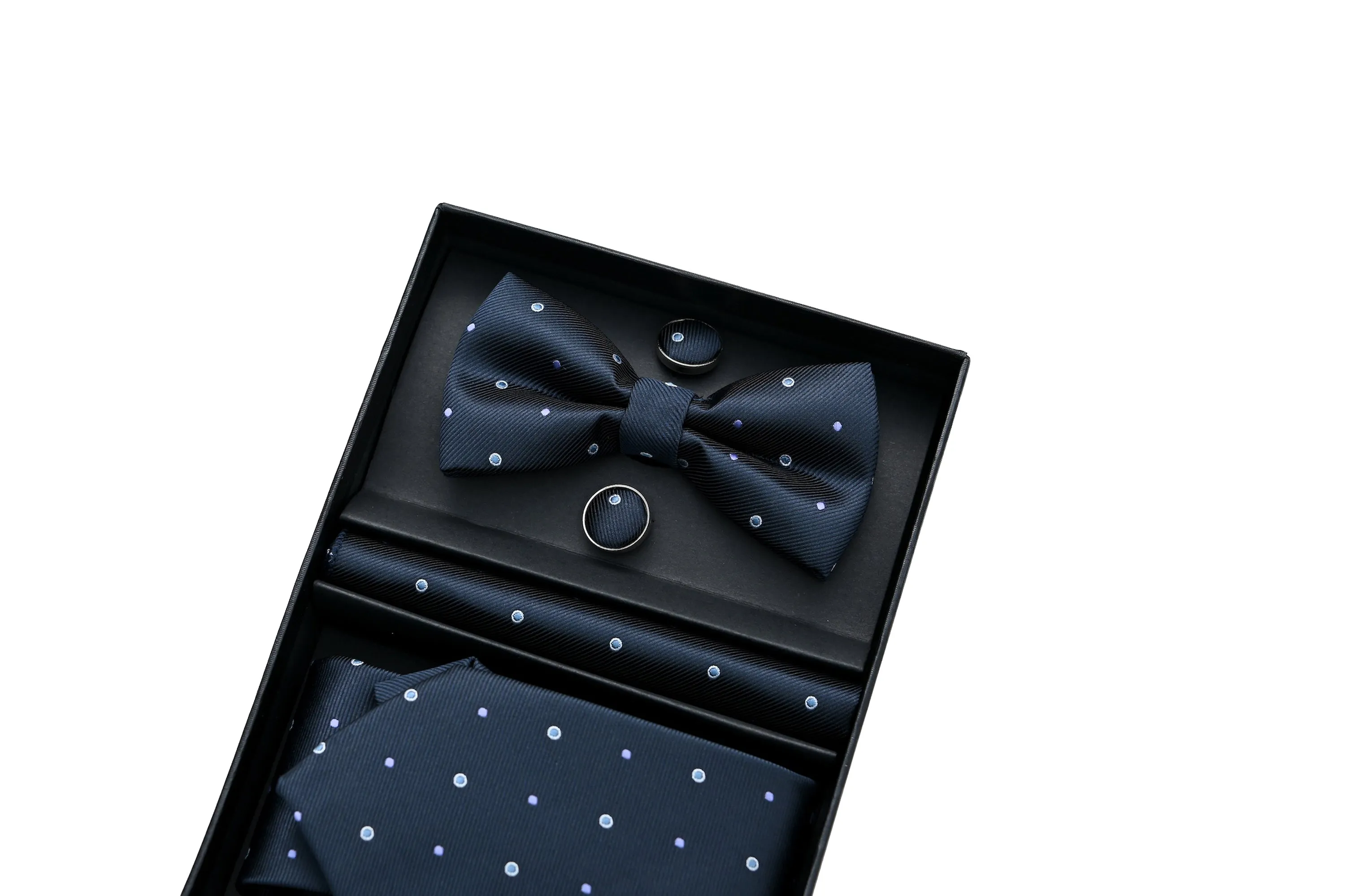 Dotted Blue Tie Set