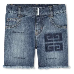 Double Stone Denim Shorts