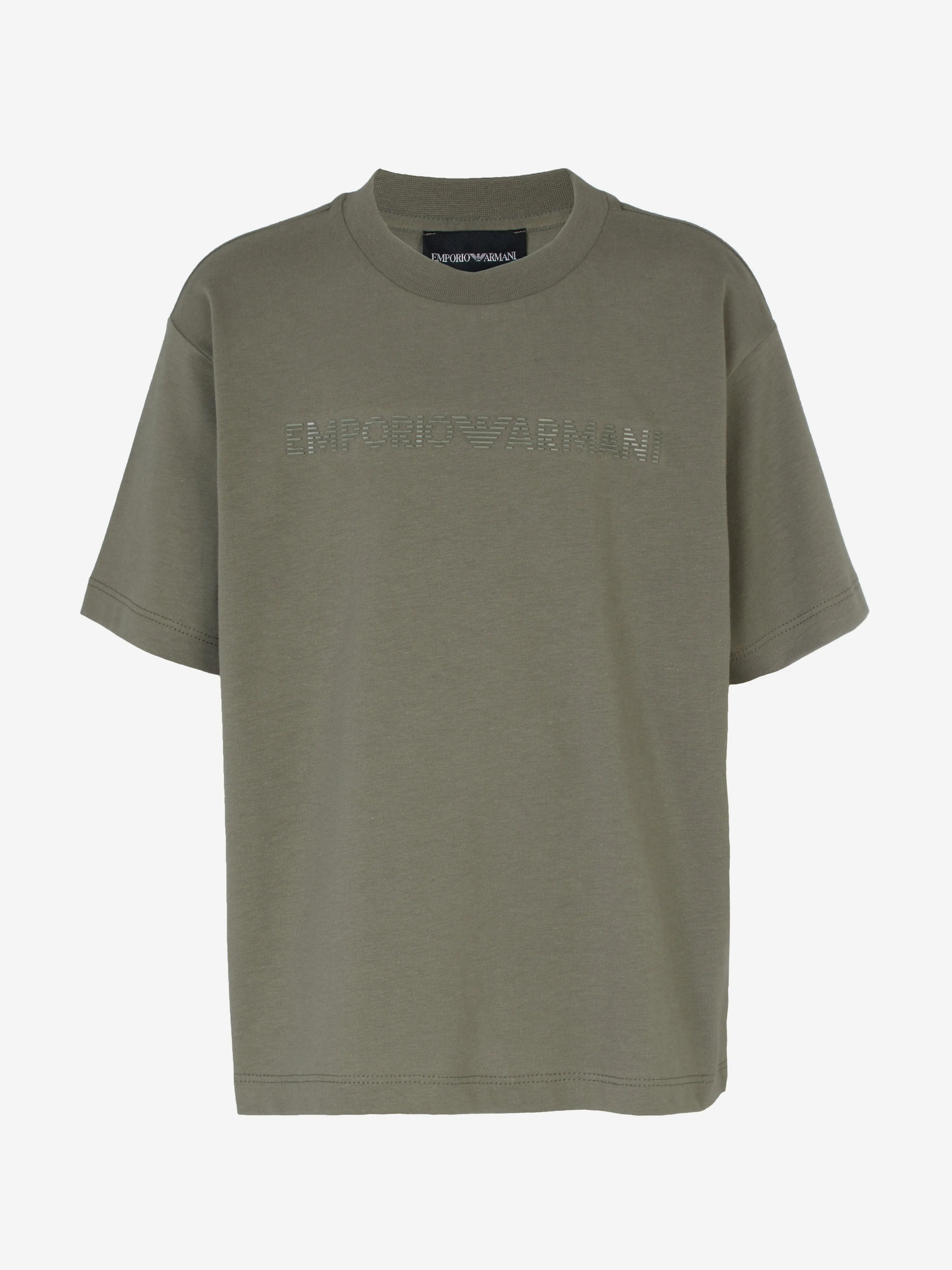 Emporio Armani Boys Logo T-Shirt in Green
