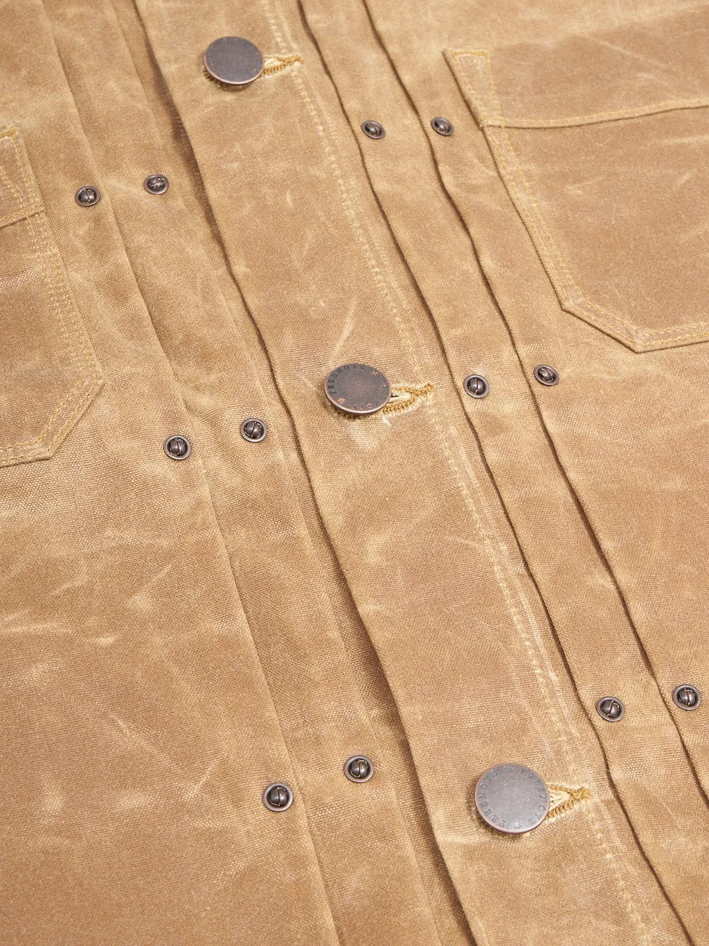 Freenote Cloth Riders Jacket Waxed Canvas Rust