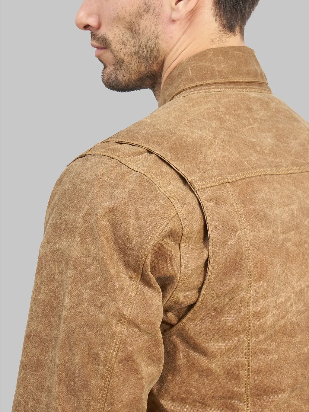 Freenote Cloth Riders Jacket Waxed Canvas Rust