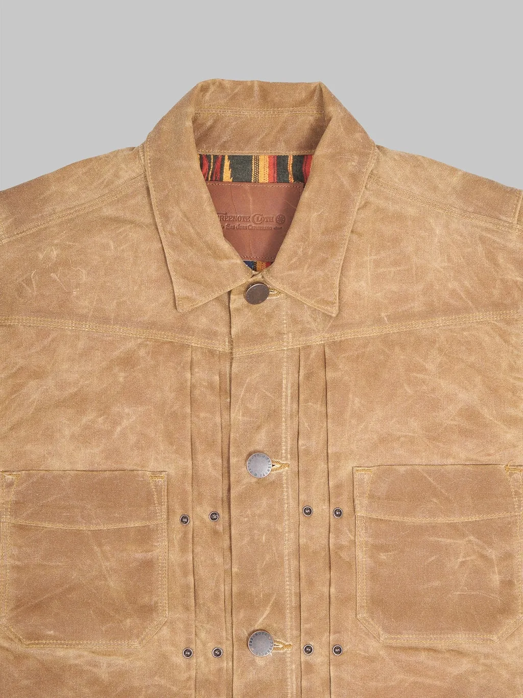 Freenote Cloth Riders Jacket Waxed Canvas Rust