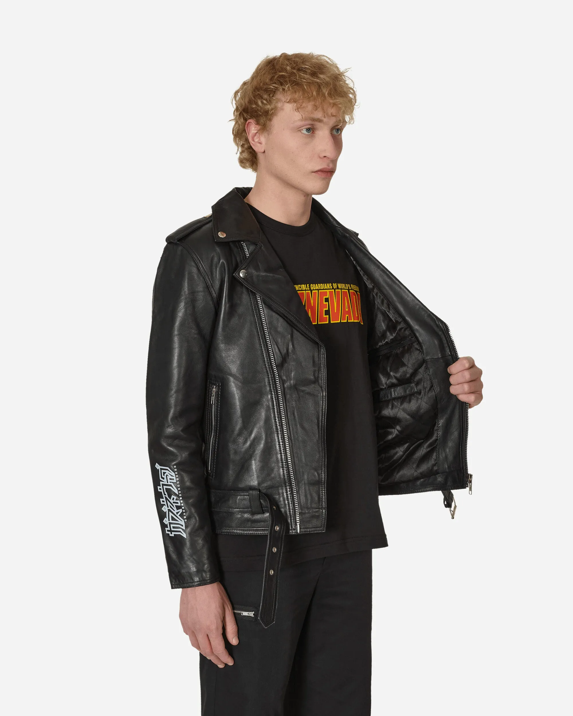 Gaznevada Leather Jacket Black