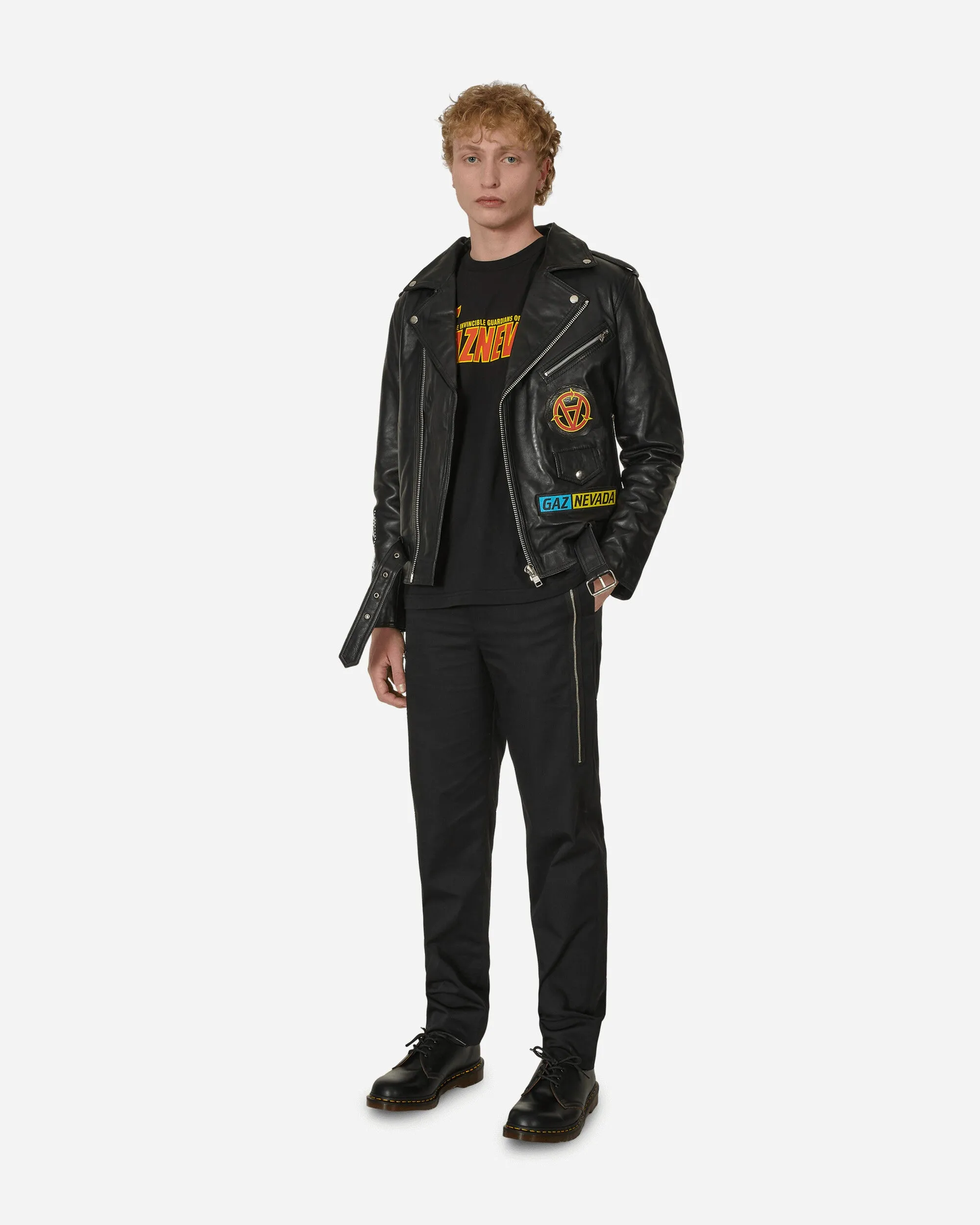 Gaznevada Leather Jacket Black