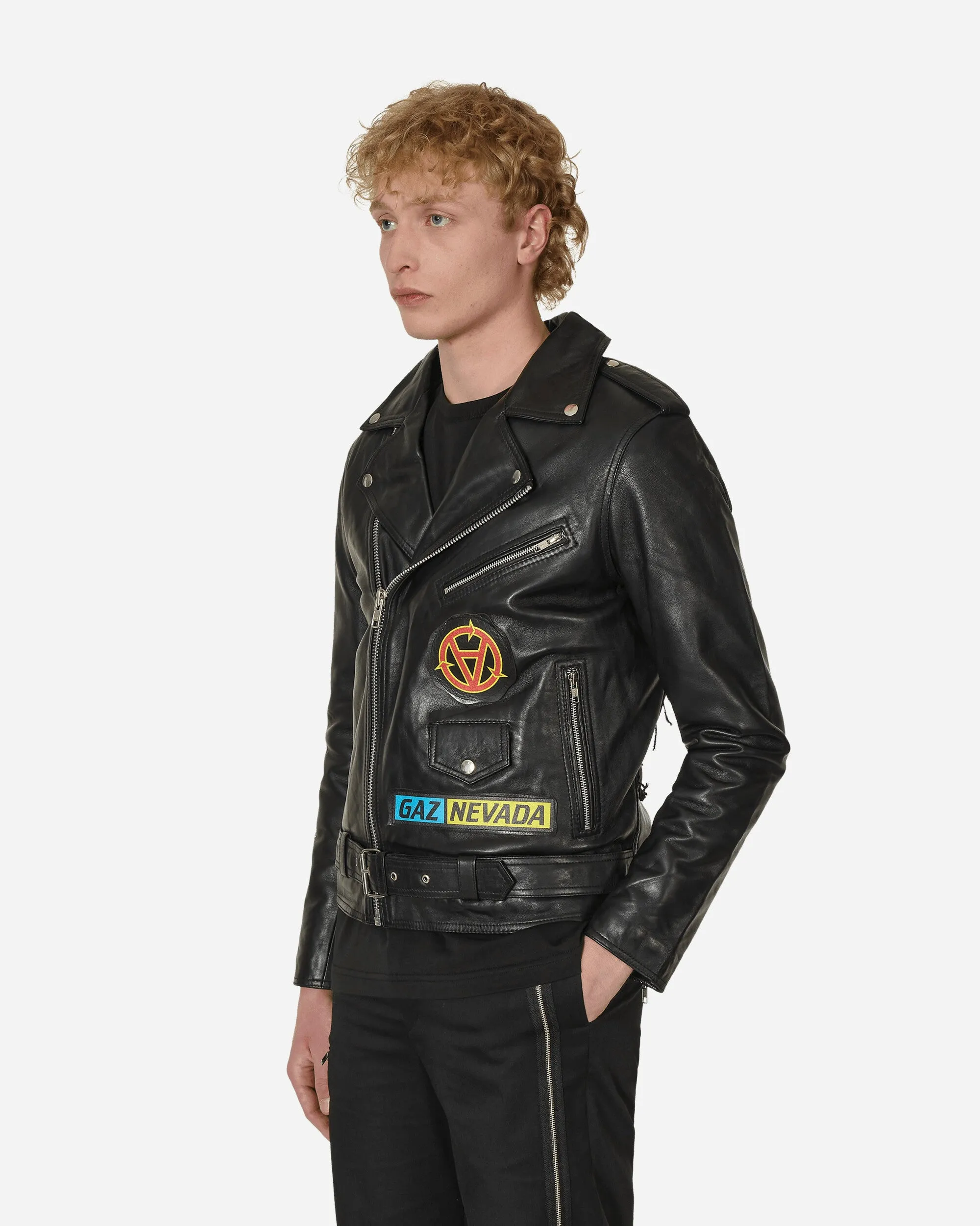 Gaznevada Leather Jacket Black