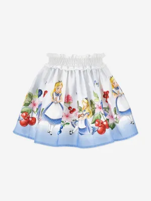 Girls Alice In Wonderland Skirt in Blue