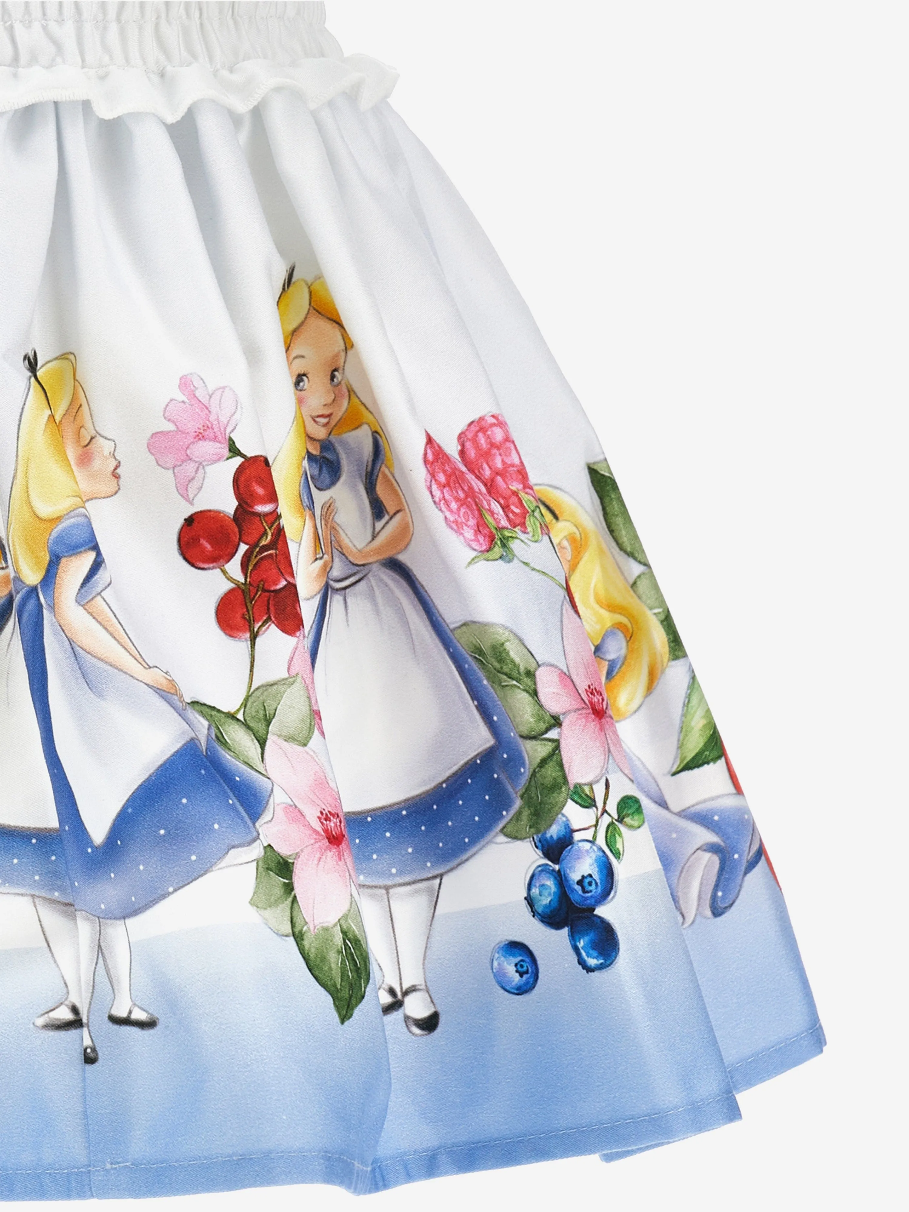 Girls Alice In Wonderland Skirt in Blue
