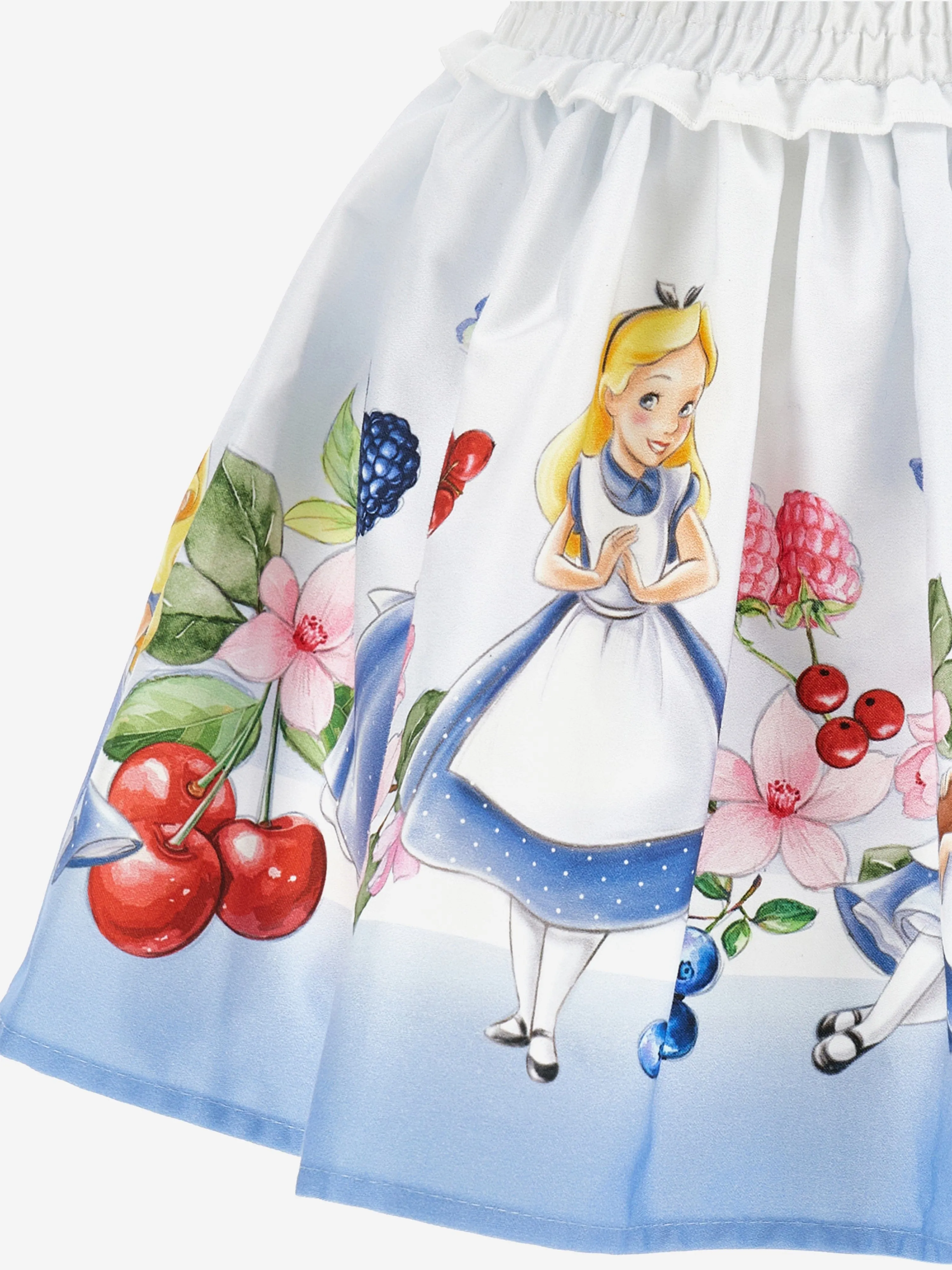 Girls Alice In Wonderland Skirt in Blue