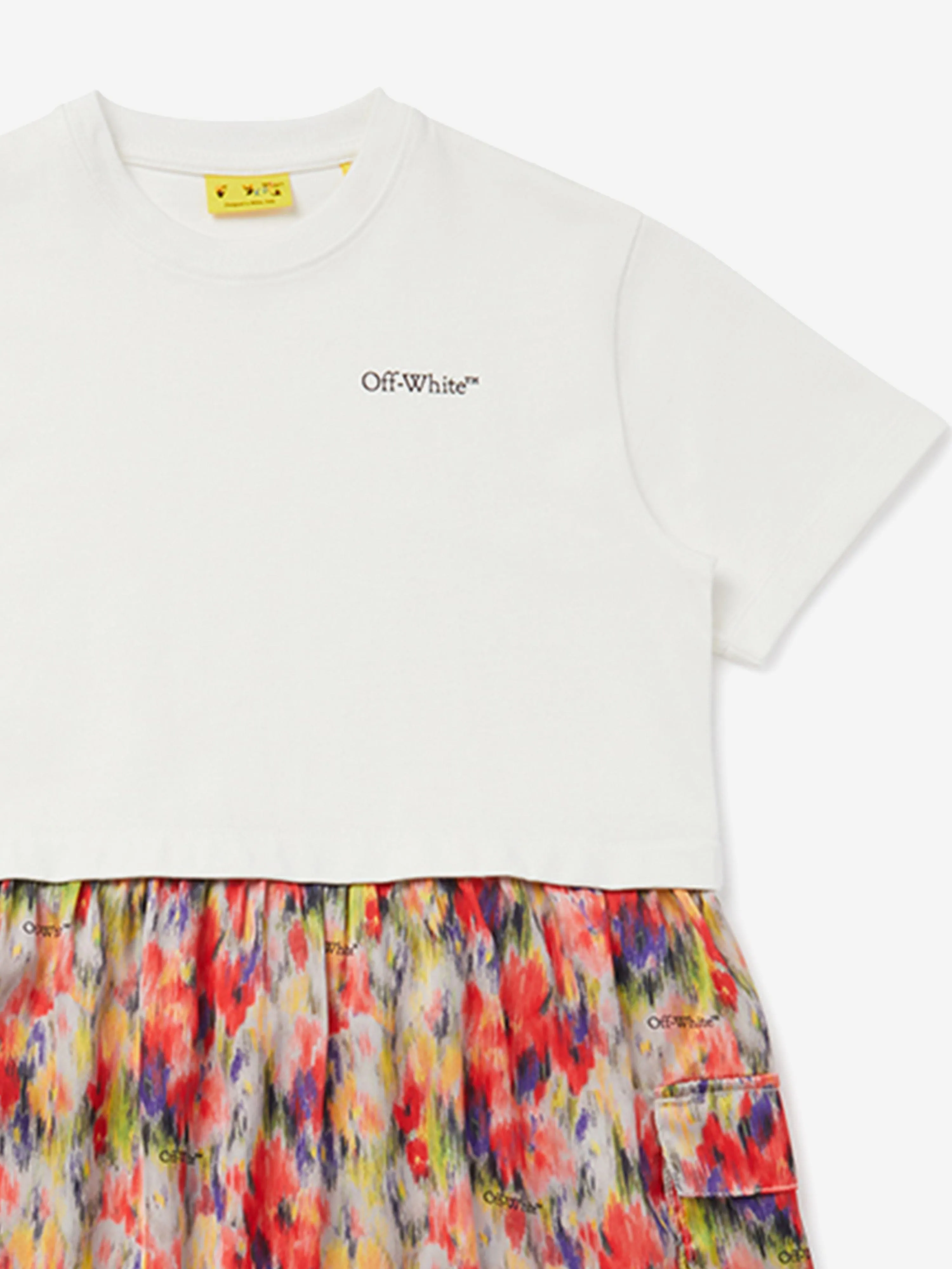 Girls All Over Chine Mix Dress in Multicolour